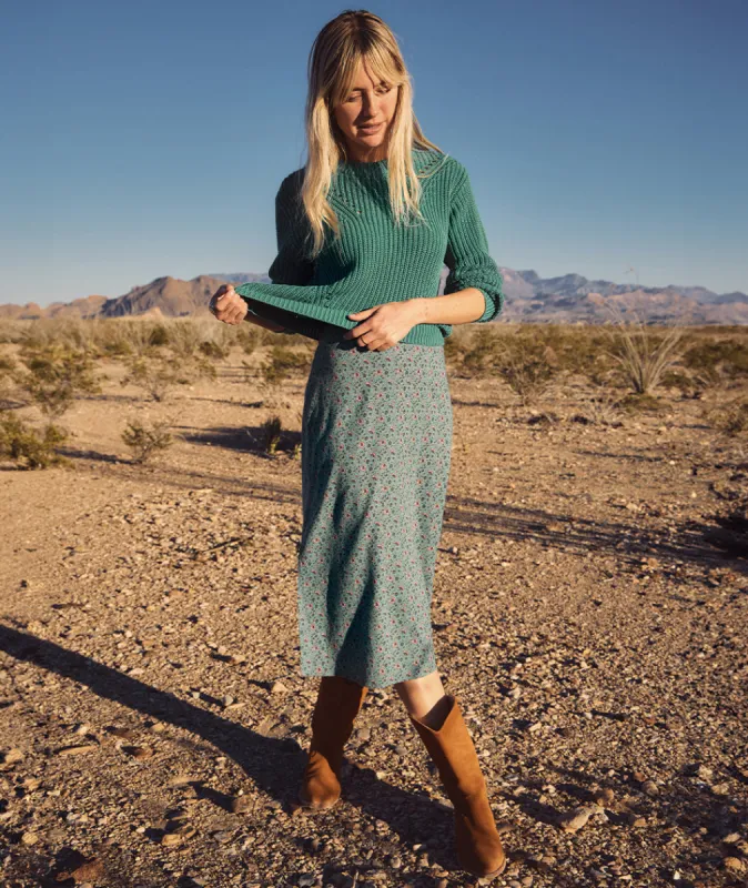 Ryan Slip Midi Skirt sold by Marine Layer