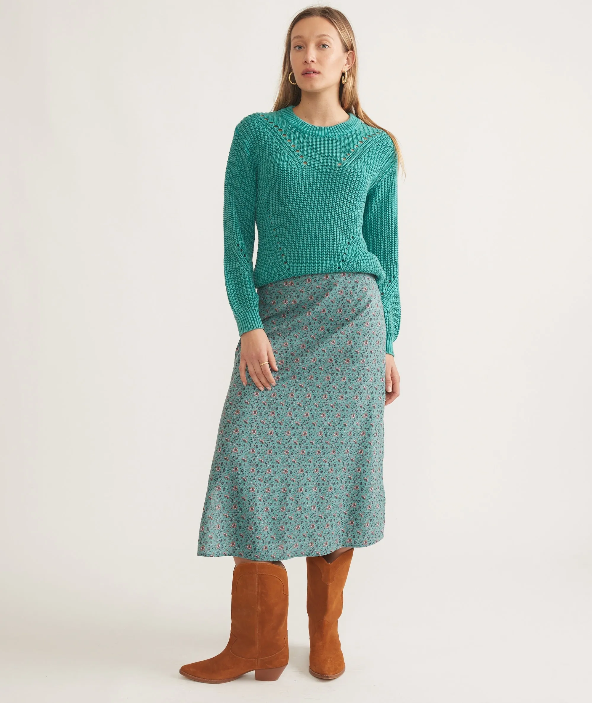 Ryan Slip Midi Skirt sold by Marine Layer product image thumbnail 5