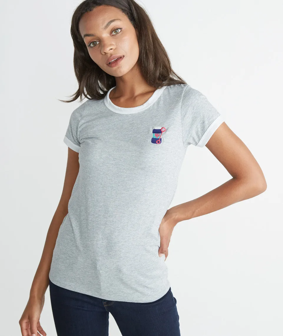 Don't Blow It Ringer Tee sold by Marine Layer product image thumbnail 2