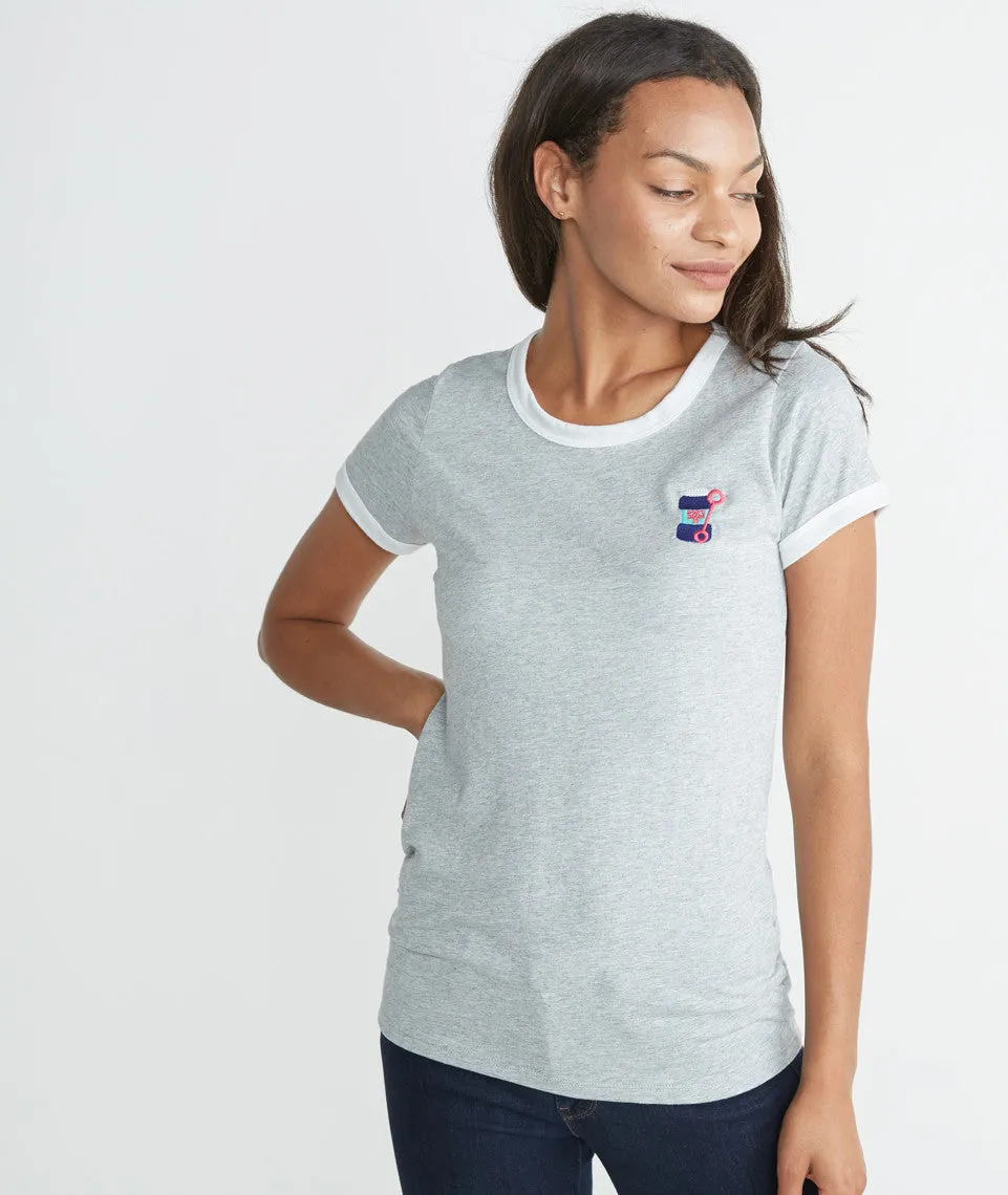 Don't Blow It Ringer Tee sold by Marine Layer product image thumbnail 4