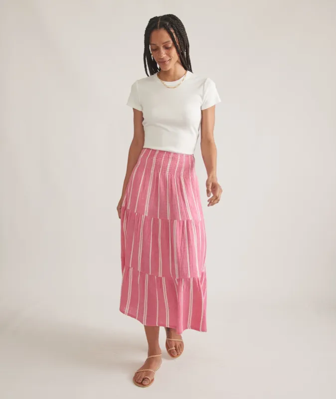 Corinne Double Cloth Maxi Skirt sold by Marine Layer