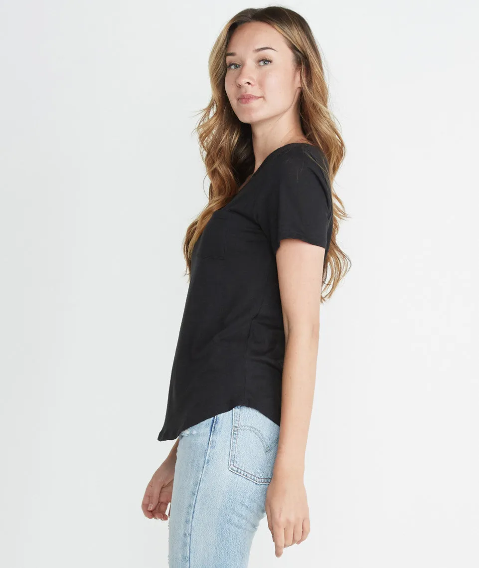 Boyfriend Pocket Tee - Black sold by Marine Layer product image thumbnail 2
