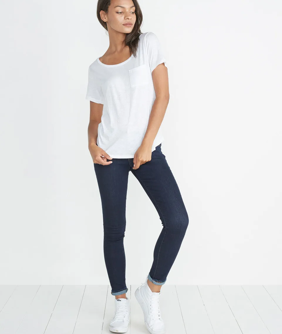 Boyfriend Pocket Tee - White sold by Marine Layer product image thumbnail 3