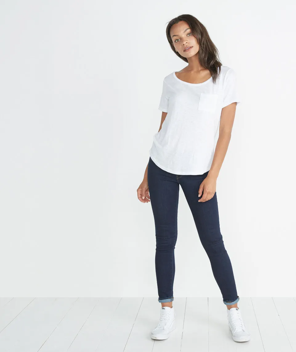 Boyfriend Pocket Tee - White sold by Marine Layer product image thumbnail 4
