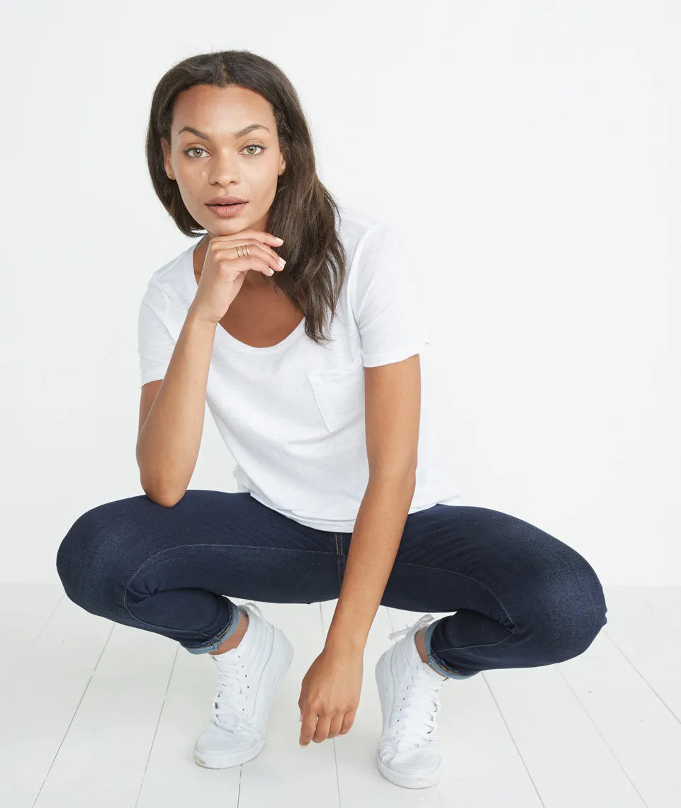 Boyfriend Pocket Tee - White sold by Marine Layer product image thumbnail 2