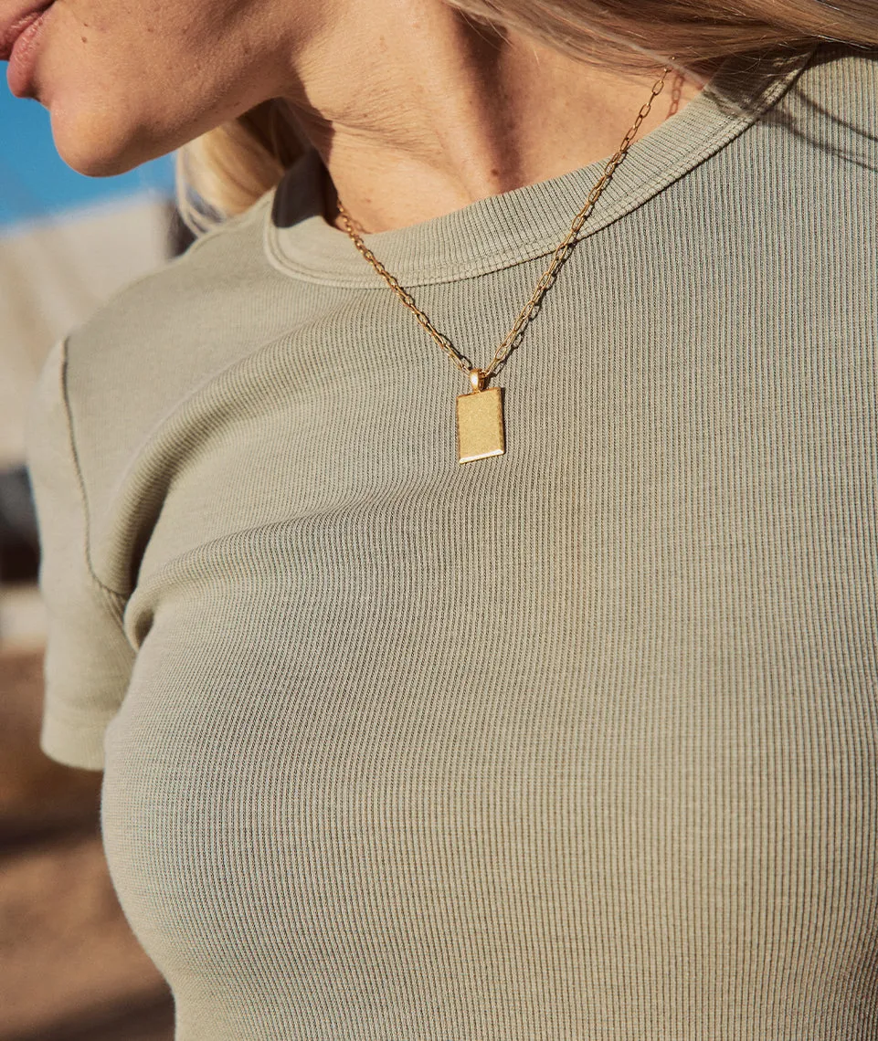 Lexi Rib Sun-In Crew Tee sold by Marine Layer product image thumbnail 4