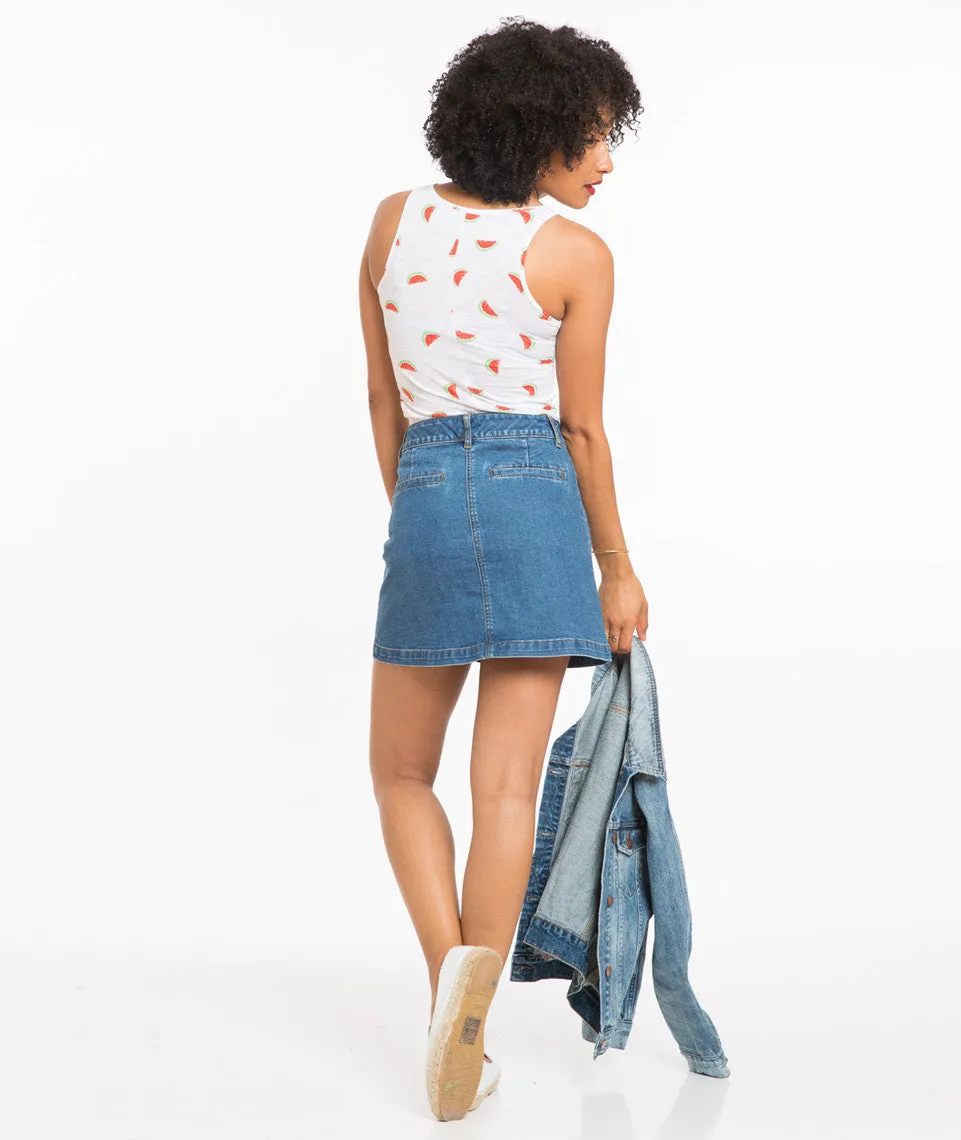 Jackie Denim Skirt sold by Marine Layer product image thumbnail 2