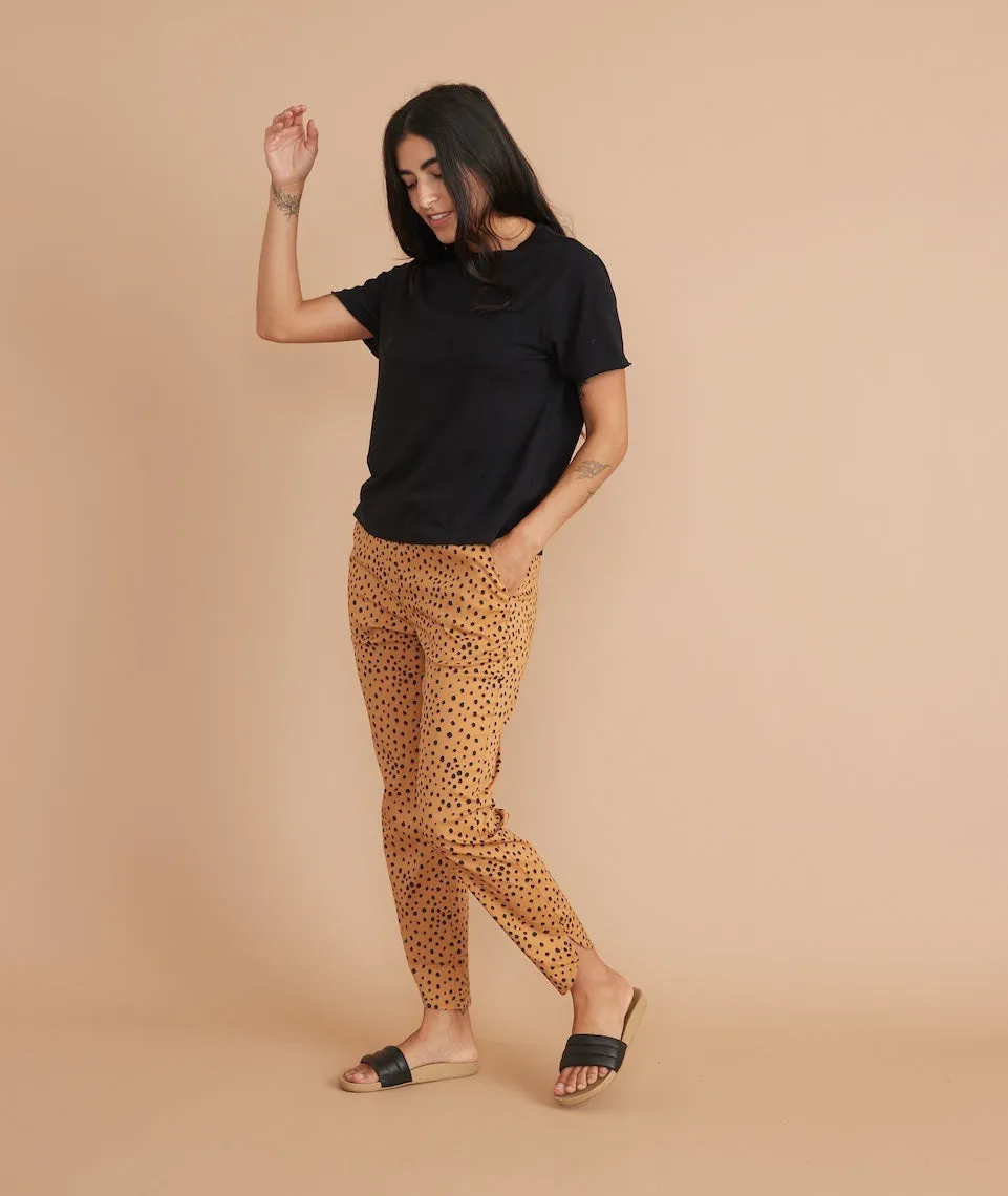 Allison Pant in Abstract Cheetah Print sold by Marine Layer product image thumbnail 5