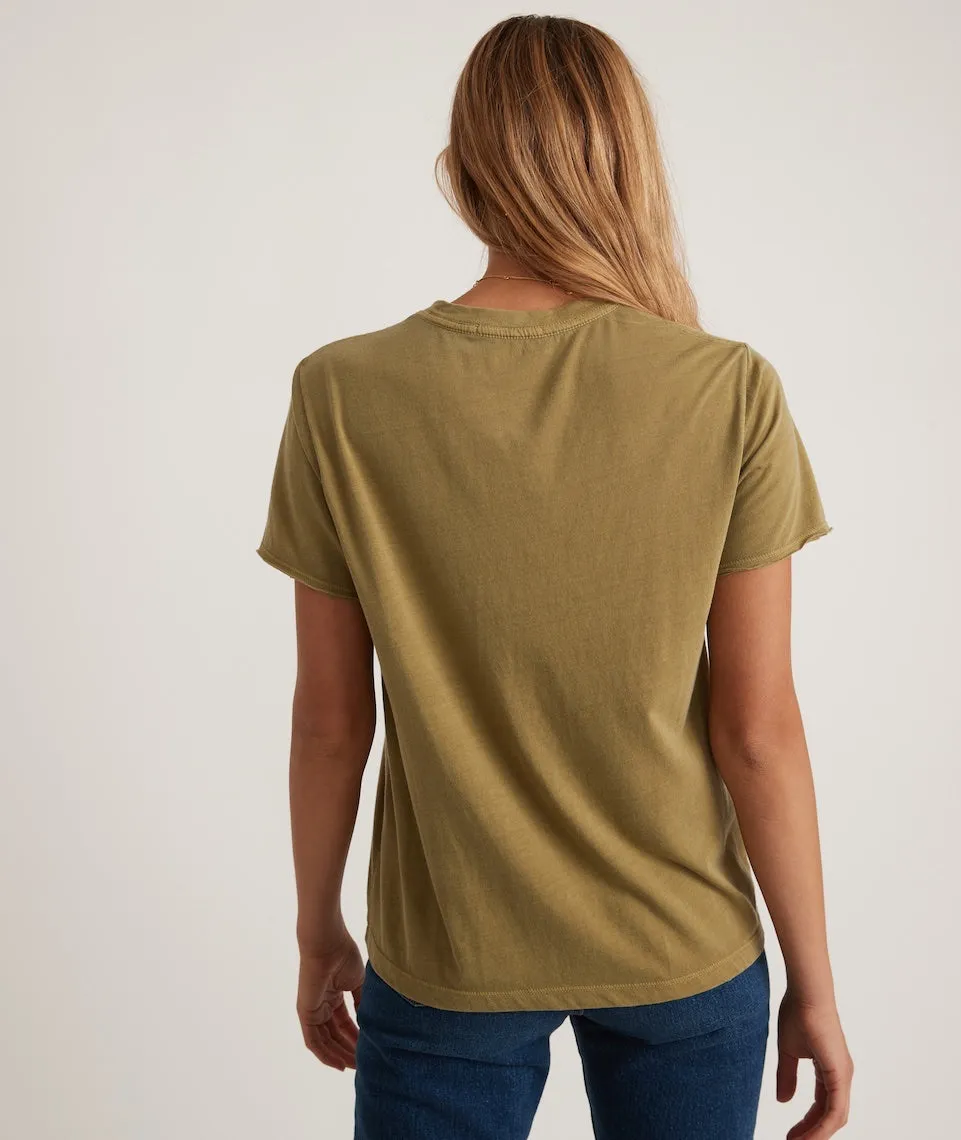 Boyfriend Crew Tee in Green Moss sold by Marine Layer product image thumbnail 3