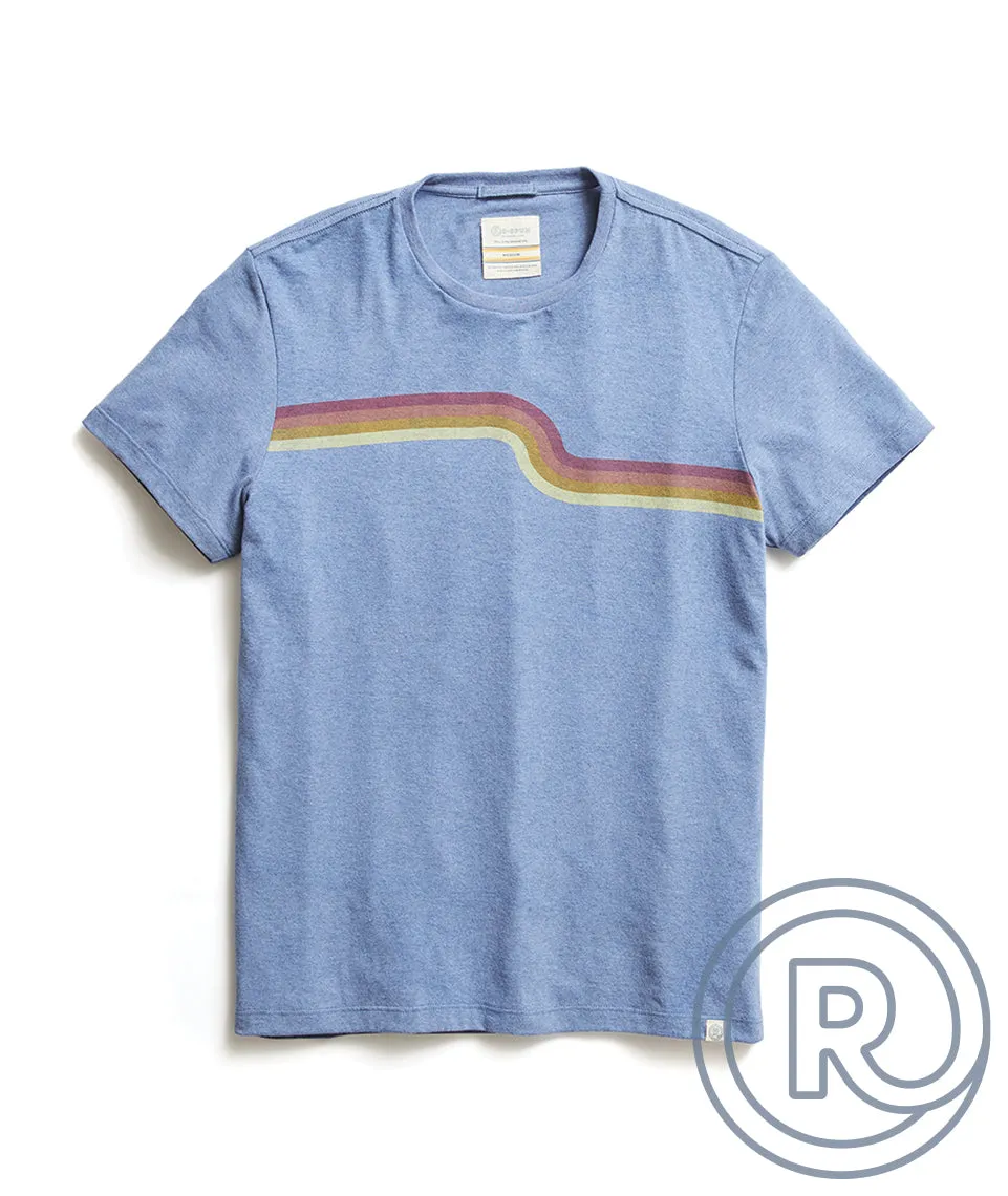 Re-Spun Wave Stripe Tee sold by Marine Layer