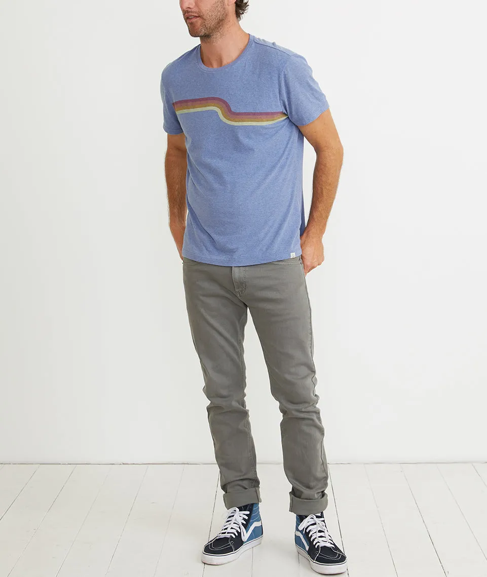 Re-Spun Wave Stripe Tee sold by Marine Layer product image thumbnail 4