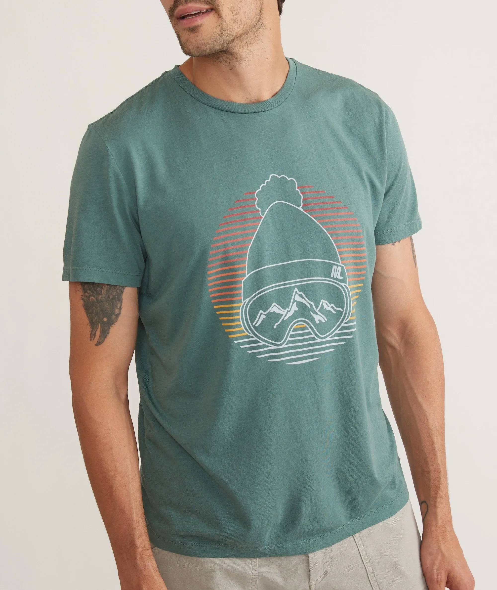 Signature Crew Graphic Tee sold by Marine Layer product image thumbnail 2