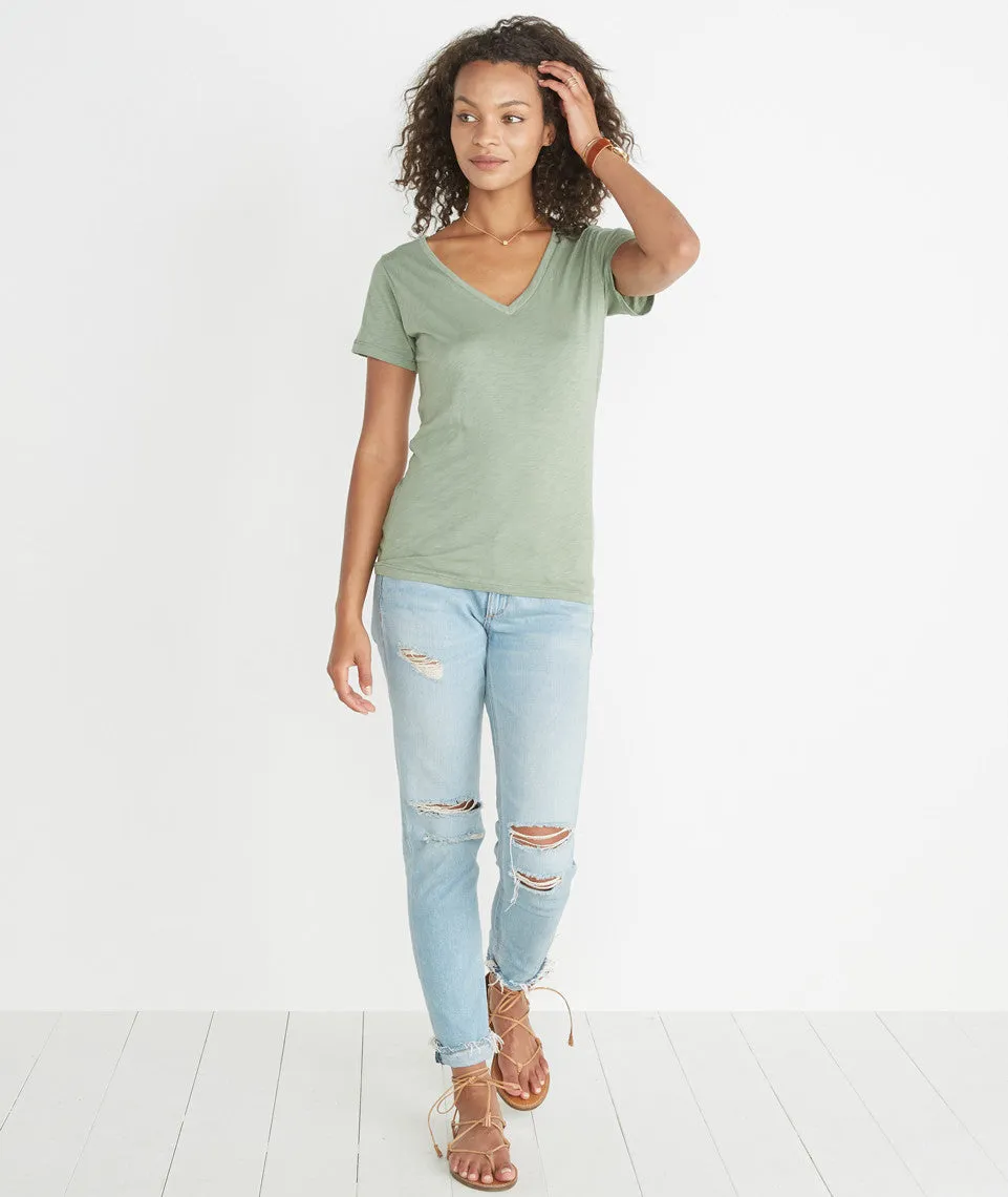Slub V-Neck - Vintage Green sold by Marine Layer product image thumbnail 3