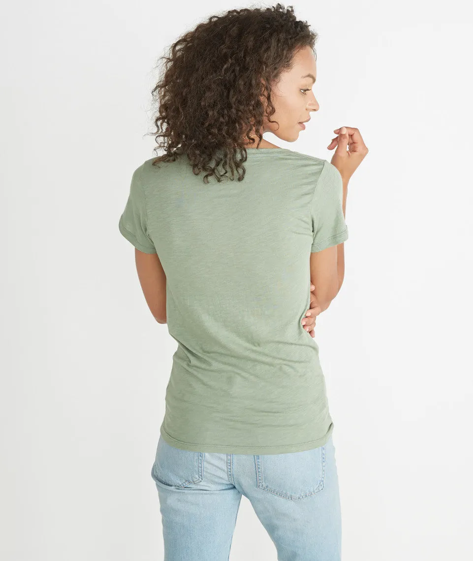 Slub V-Neck - Vintage Green sold by Marine Layer product image thumbnail 4