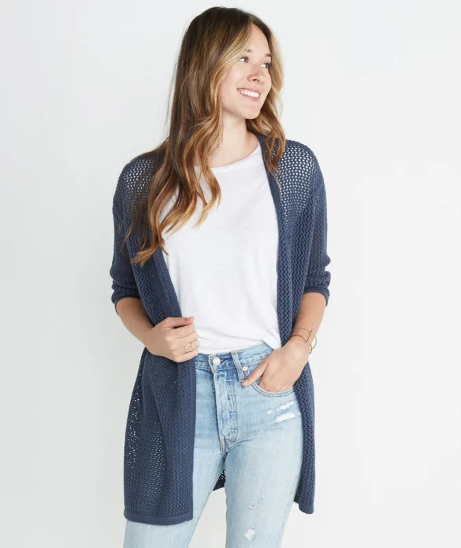 Remy Cardigan - Mood Indigo sold by Marine Layer