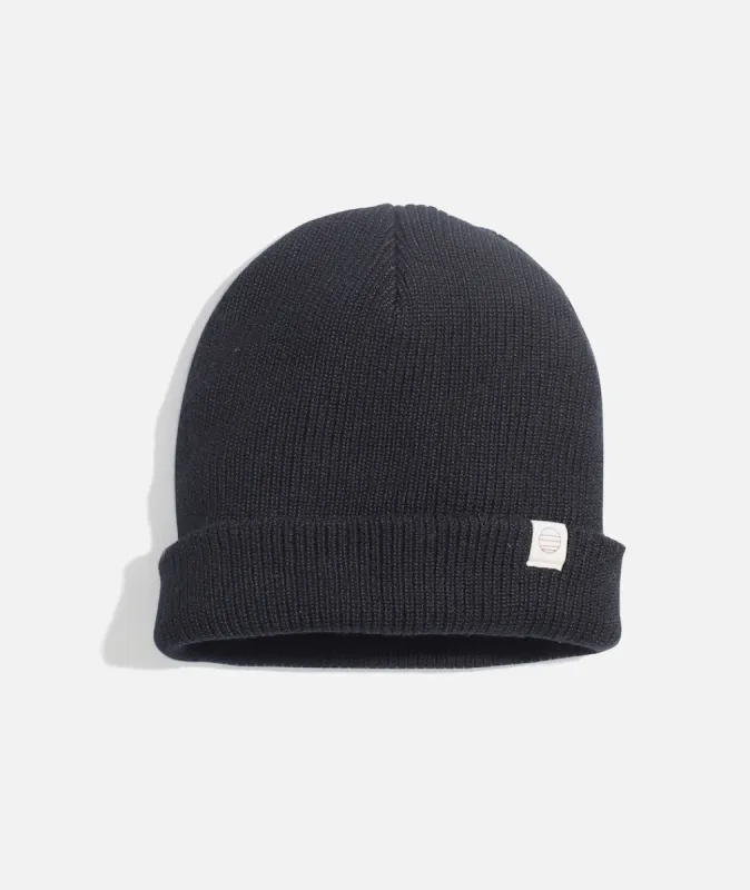 Tahoe Beanie in Black sold by Marine Layer