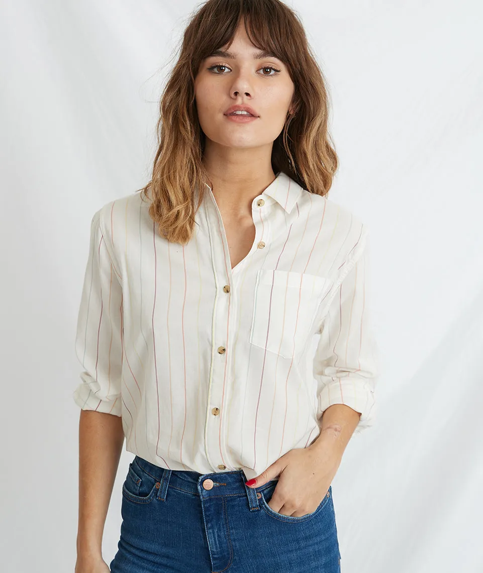 Viviana Boyfriend Button Down sold by Marine Layer