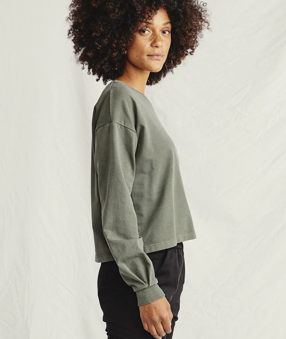 Tate Sweatshirt in Dusty Olive sold by Marine Layer product image thumbnail 2