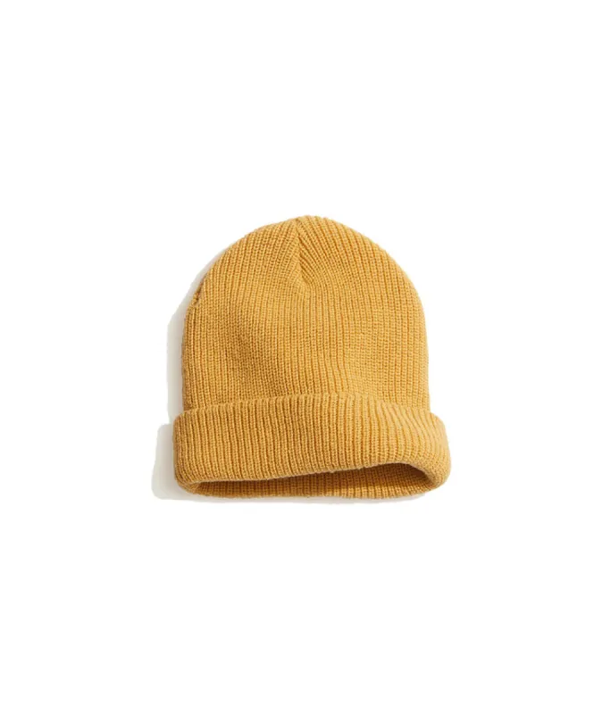 Tahoe Beanie in Faded Yellow sold by Marine Layer