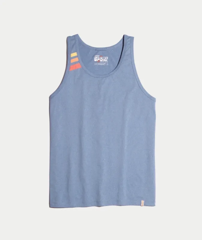 Bolt Tank in Moonlight Blue sold by Marine Layer