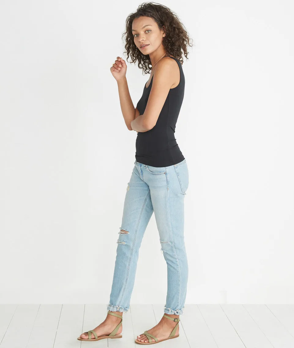 Tank Cami in Pure Black sold by Marine Layer product image thumbnail 3