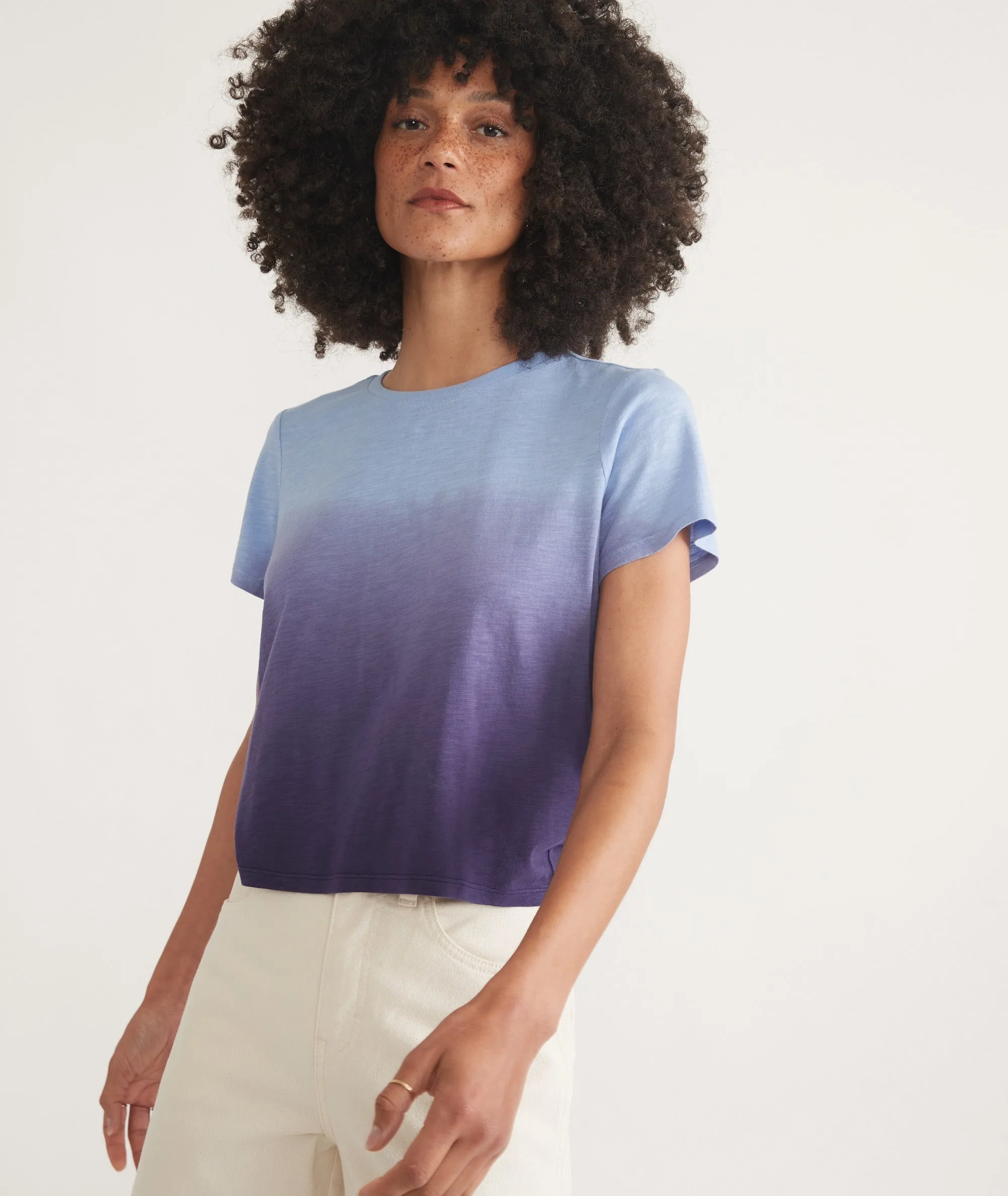 Easy Crew Crop Tee sold by Marine Layer product image thumbnail 3