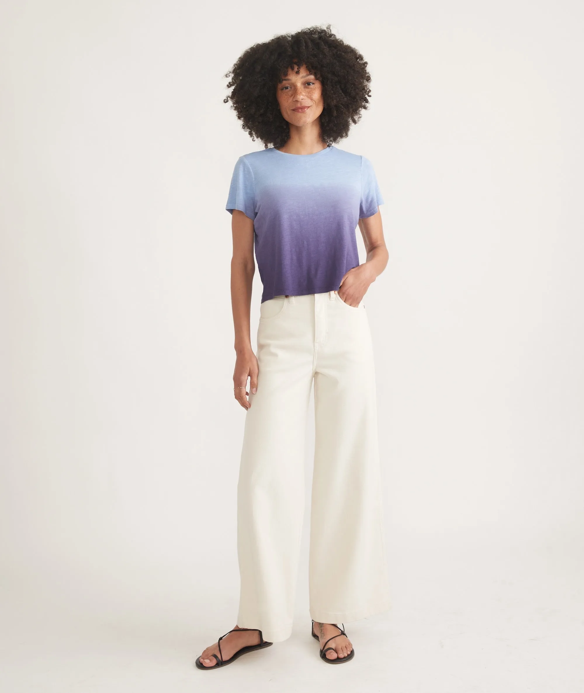 Easy Crew Crop Tee sold by Marine Layer product image thumbnail 5