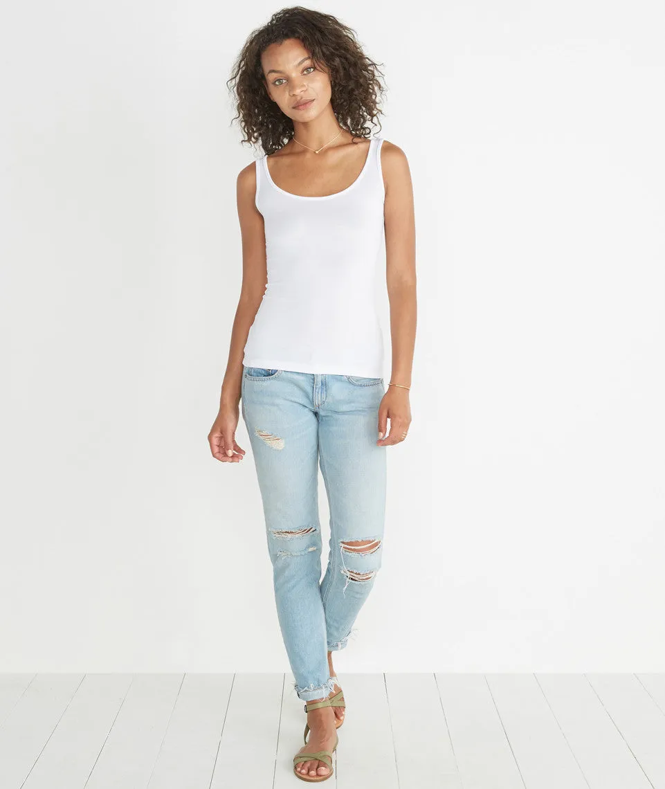 Tank Cami in Pure White sold by Marine Layer product image thumbnail 4