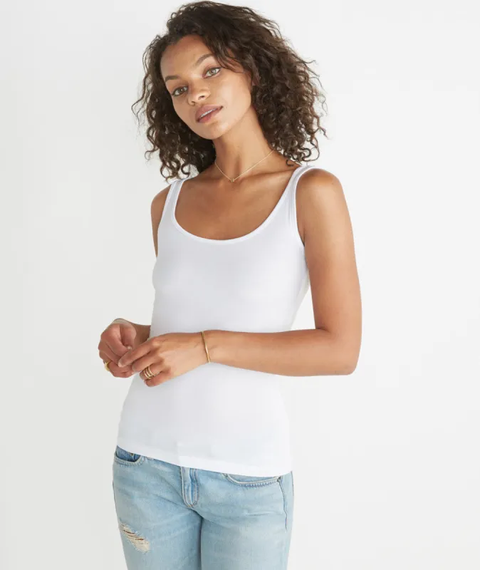 Tank Cami in Pure White sold by Marine Layer