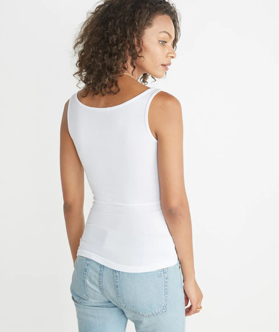 Tank Cami in Pure White sold by Marine Layer product image thumbnail 3