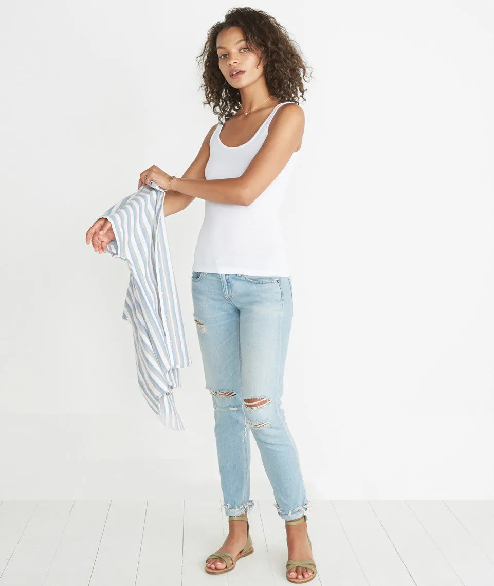 Tank Cami in Pure White sold by Marine Layer product image thumbnail 5