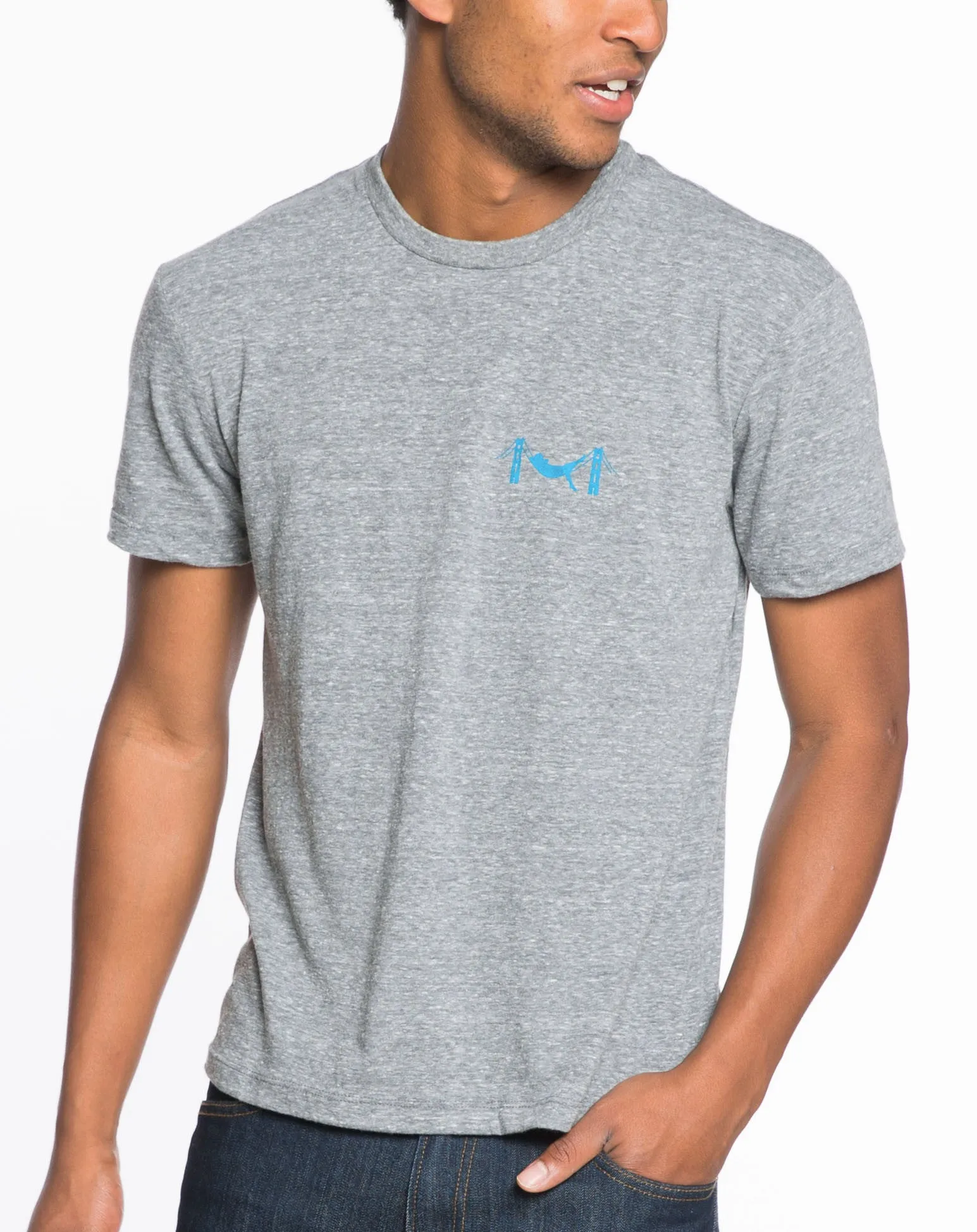 Chest Logo Graphic Tee - Heather Grey sold by Marine Layer product image thumbnail 4