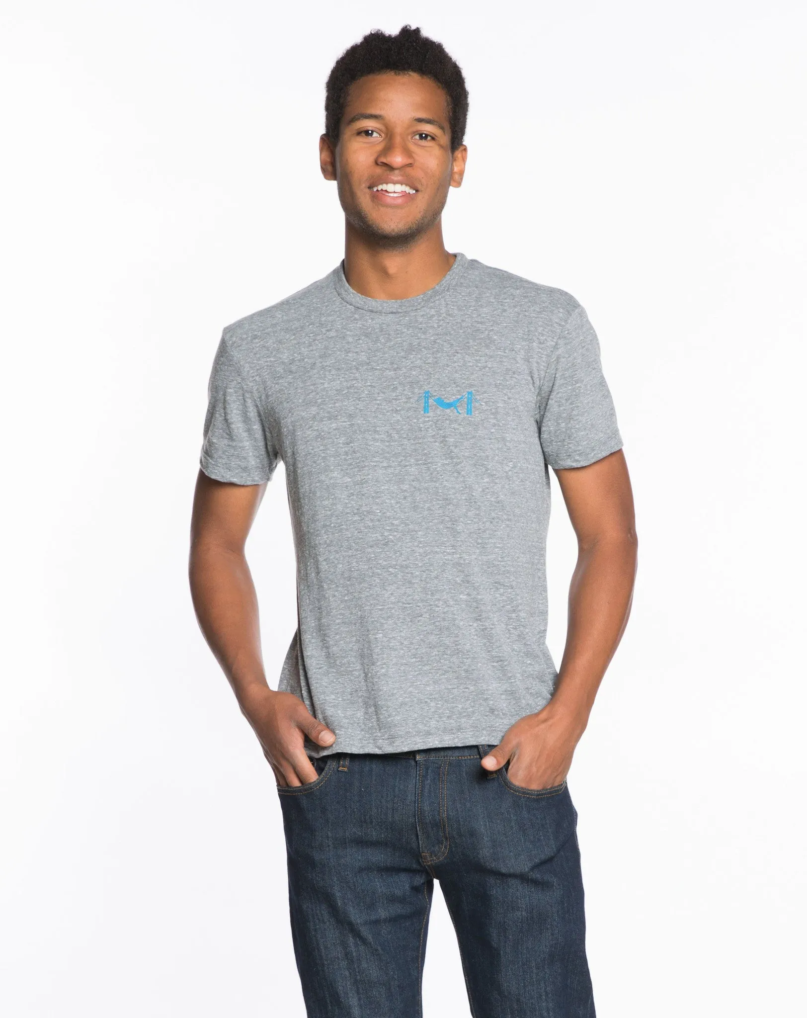 Chest Logo Graphic Tee - Heather Grey sold by Marine Layer