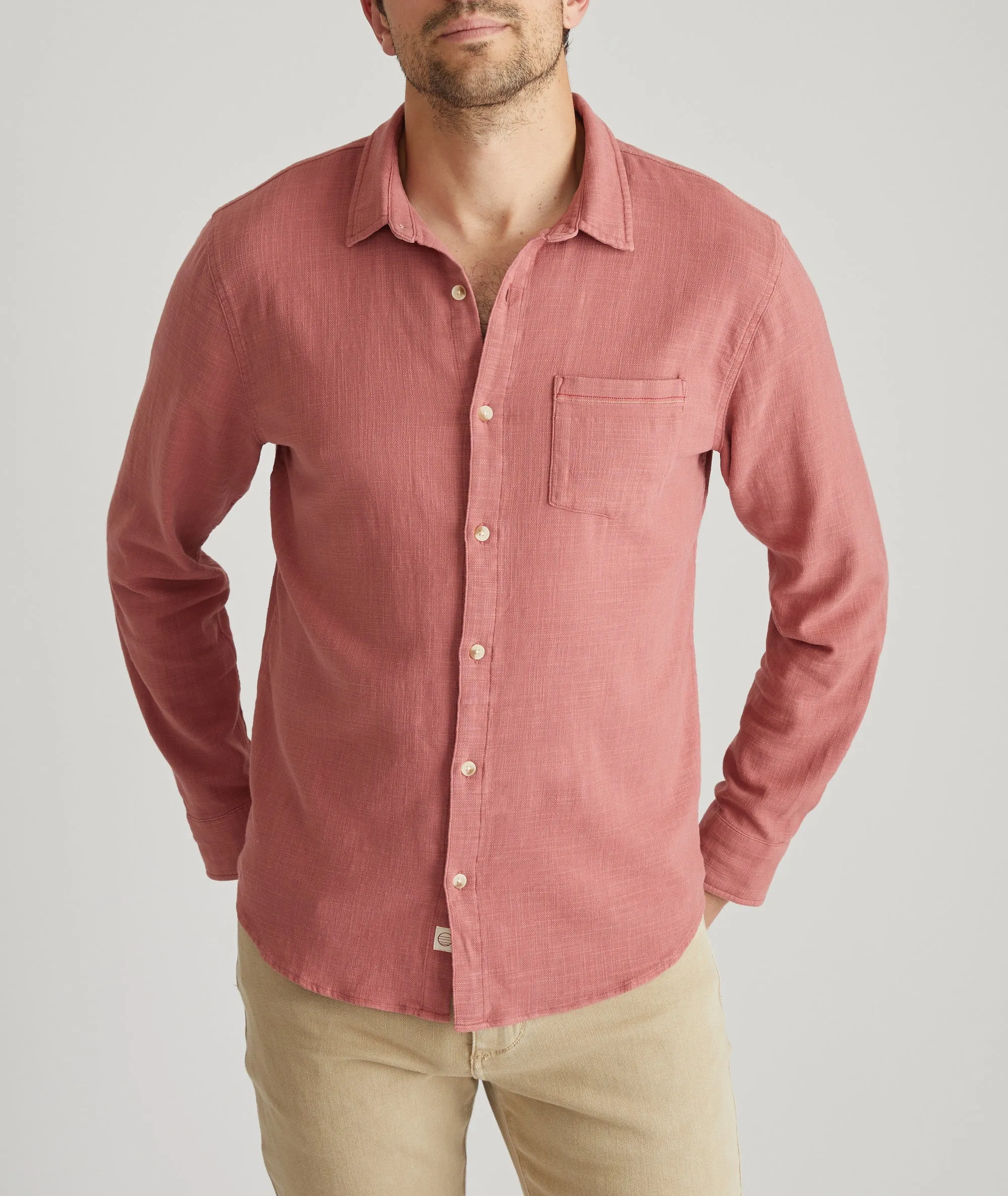 Stretch Selvage Long Sleeve Shirt sold by Marine Layer product image thumbnail 3