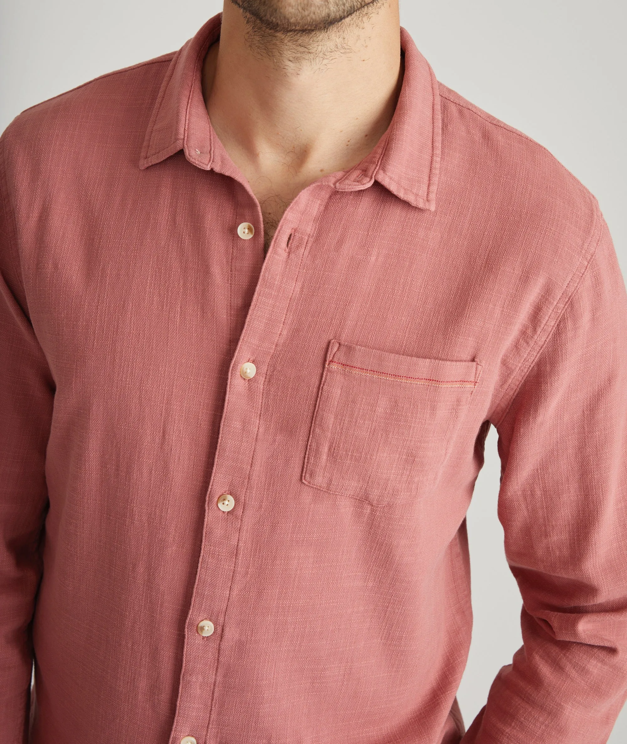 Stretch Selvage Long Sleeve Shirt sold by Marine Layer product image thumbnail 4