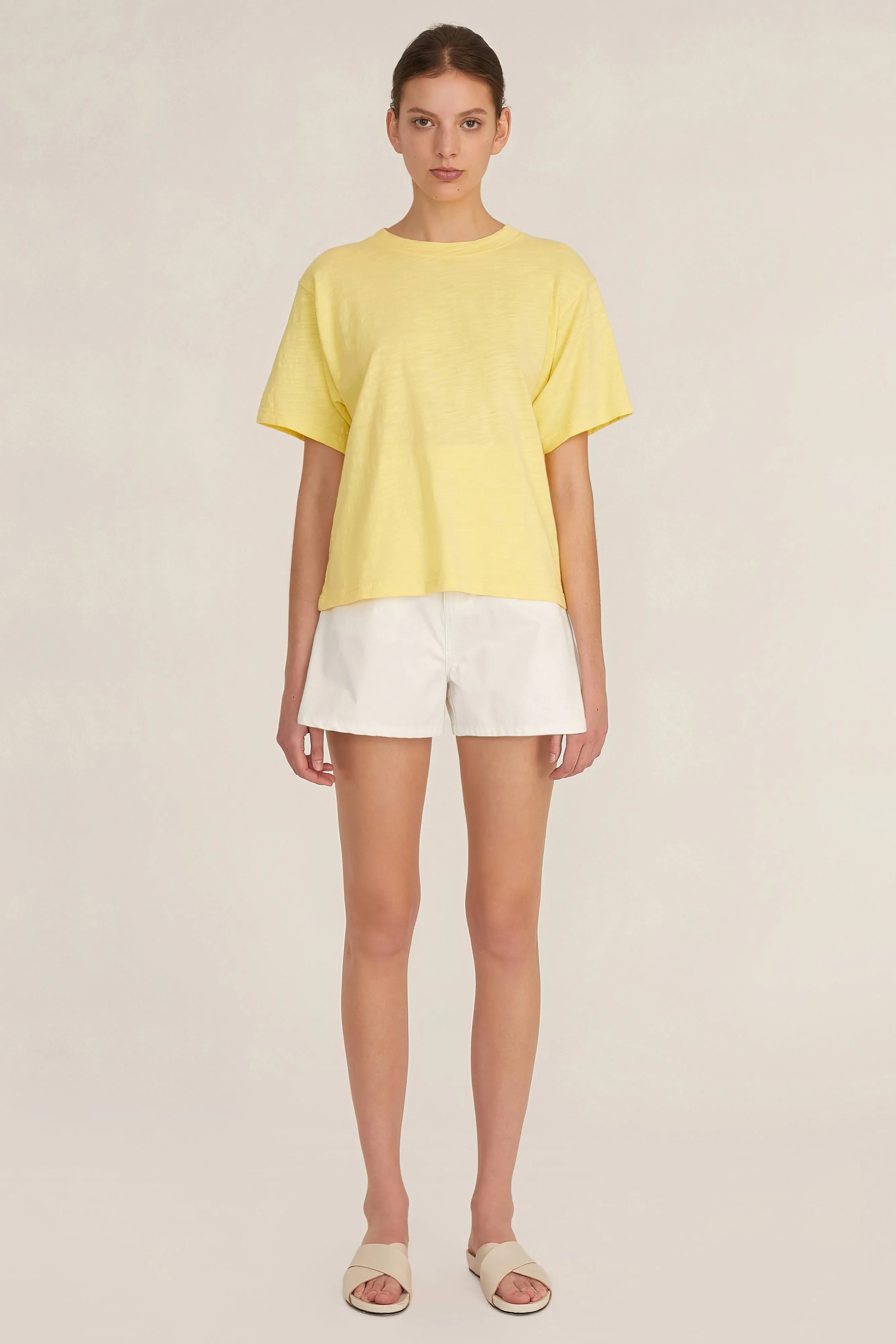 So Relaxed Slub Jersey Boyfriend Tee in Citrine sold by Marissa Webb product image thumbnail 2