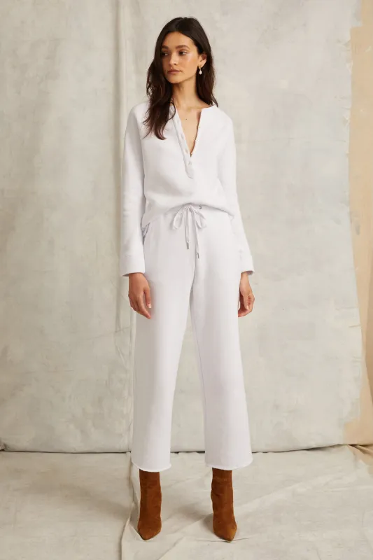 So Relaxed French Terry Wide Leg Sweatpant made by Marissa Webb