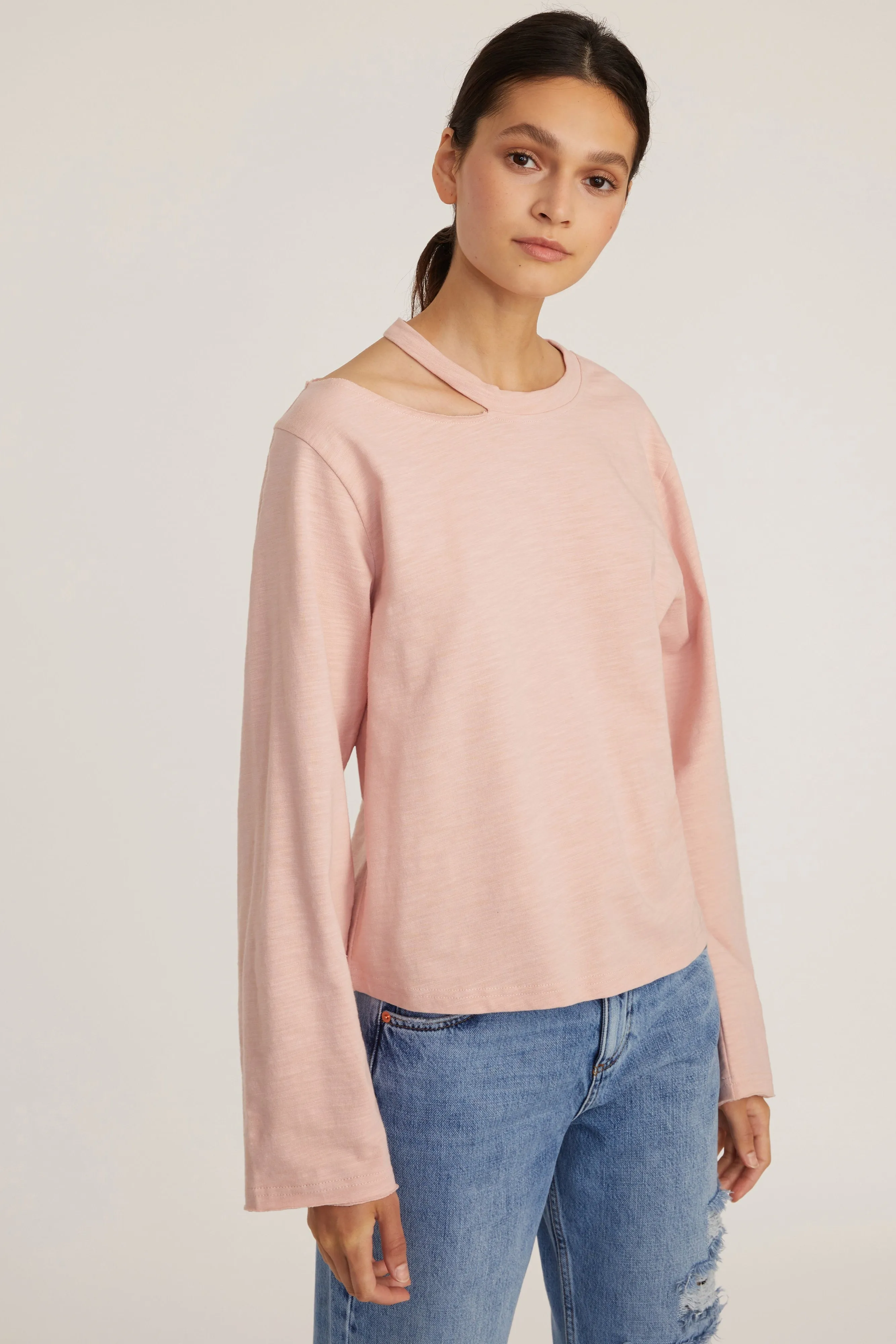Tate Cut Out Long Sleeve in Rosewood sold by Marissa Webb product image thumbnail 4
