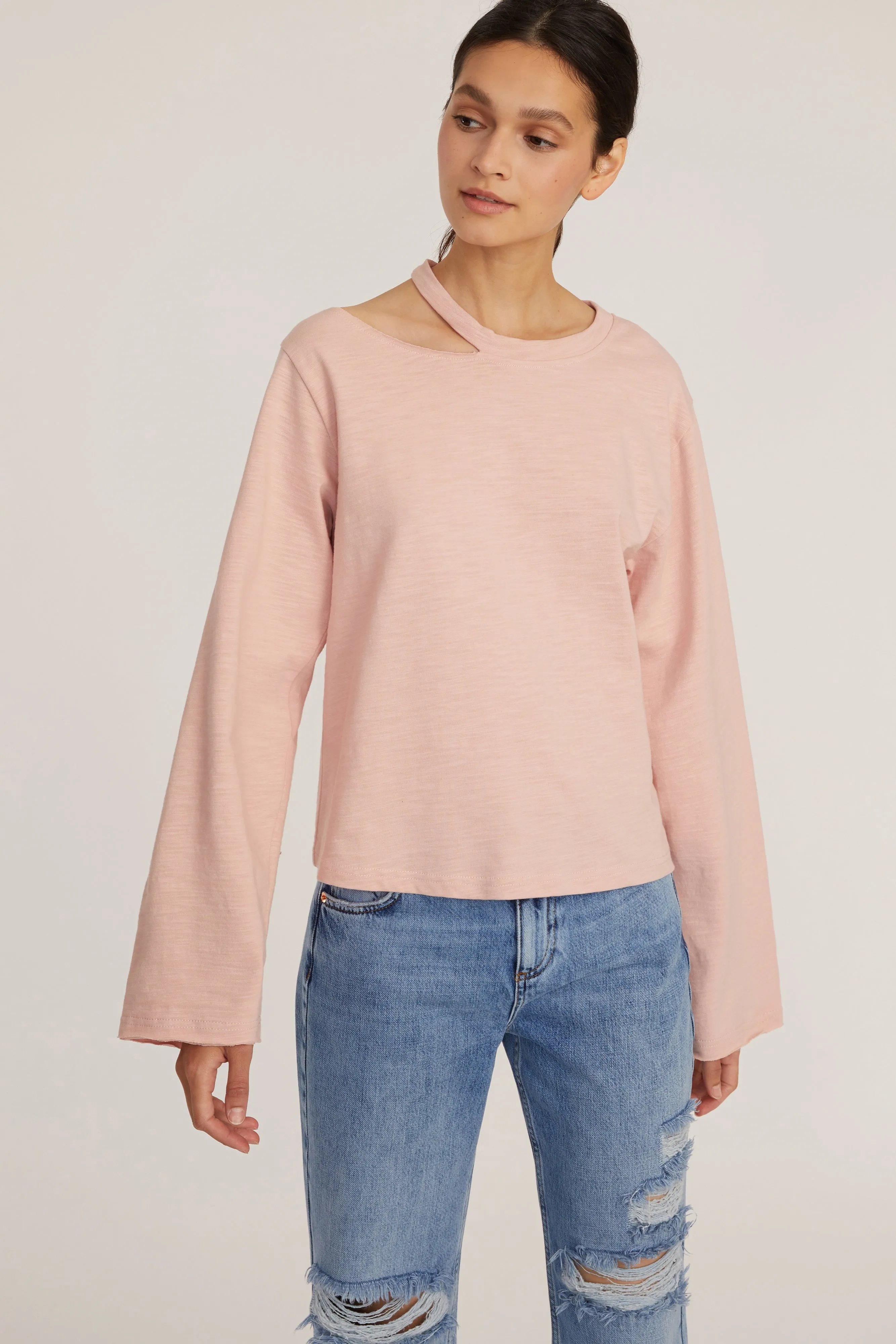 Tate Cut Out Long Sleeve in Rosewood sold by Marissa Webb product image thumbnail 2