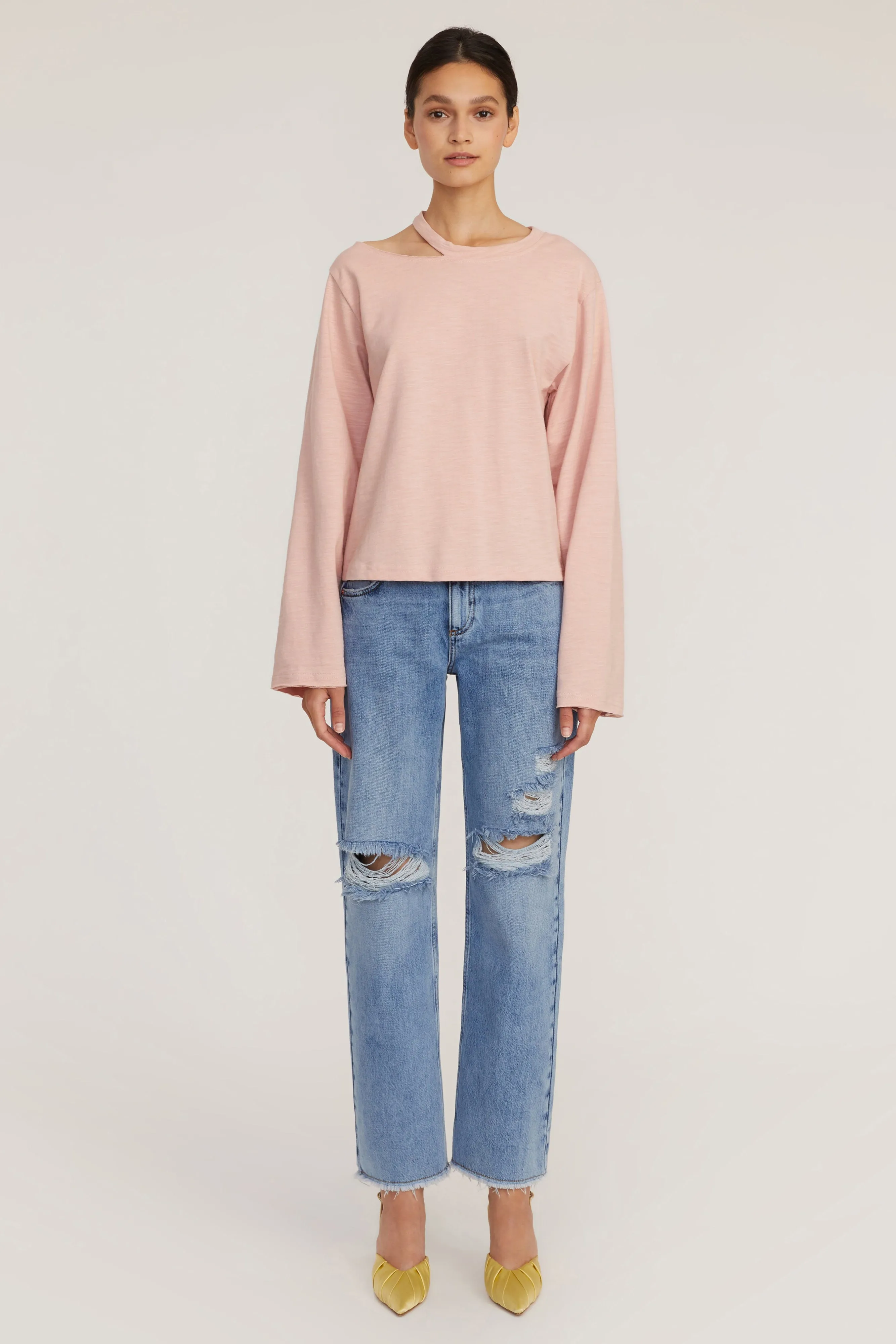 Tate Cut Out Long Sleeve in Rosewood sold by Marissa Webb product image thumbnail 3