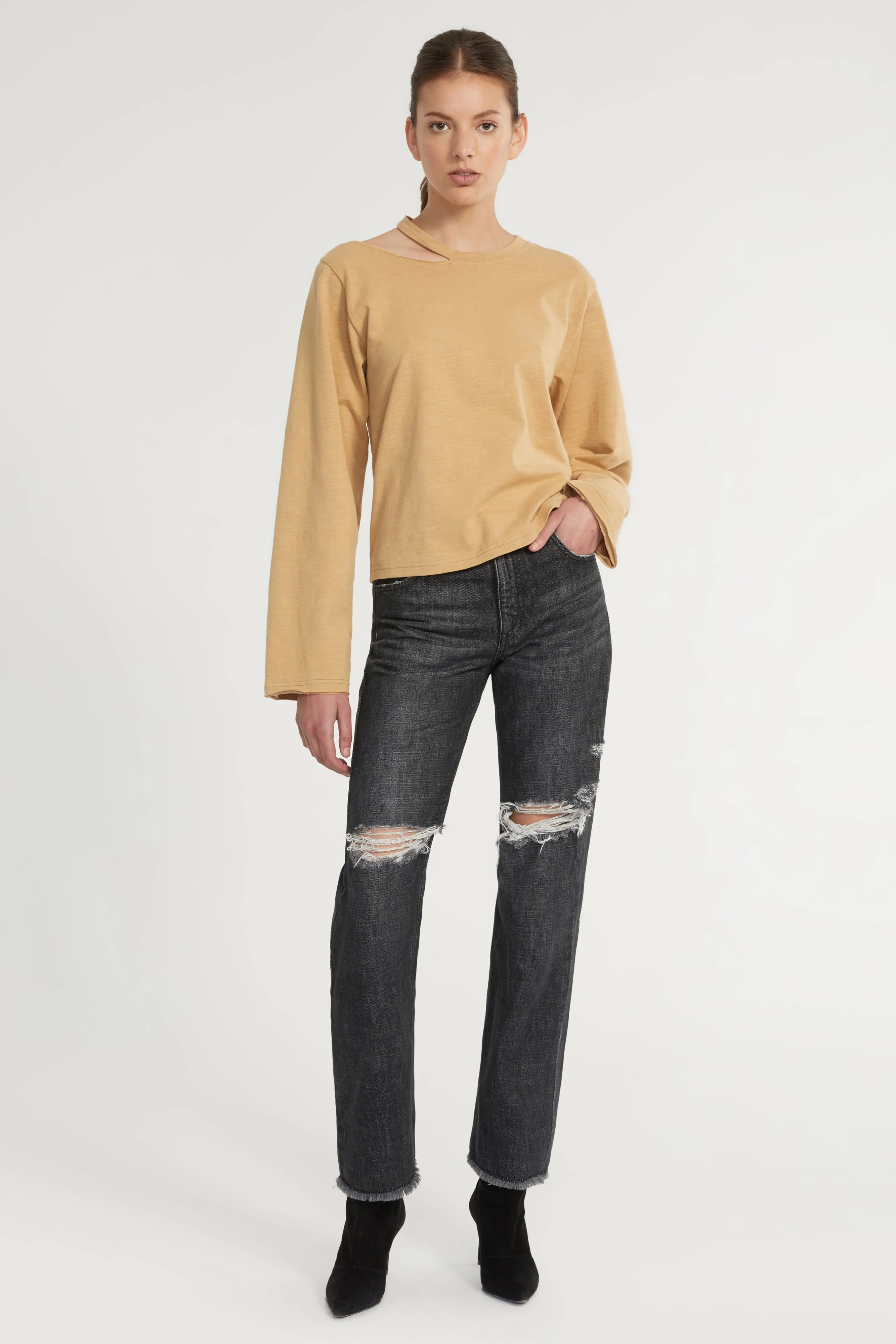 Tate Cut Out Long Sleeve in Sedona sold by Marissa Webb product image thumbnail 3