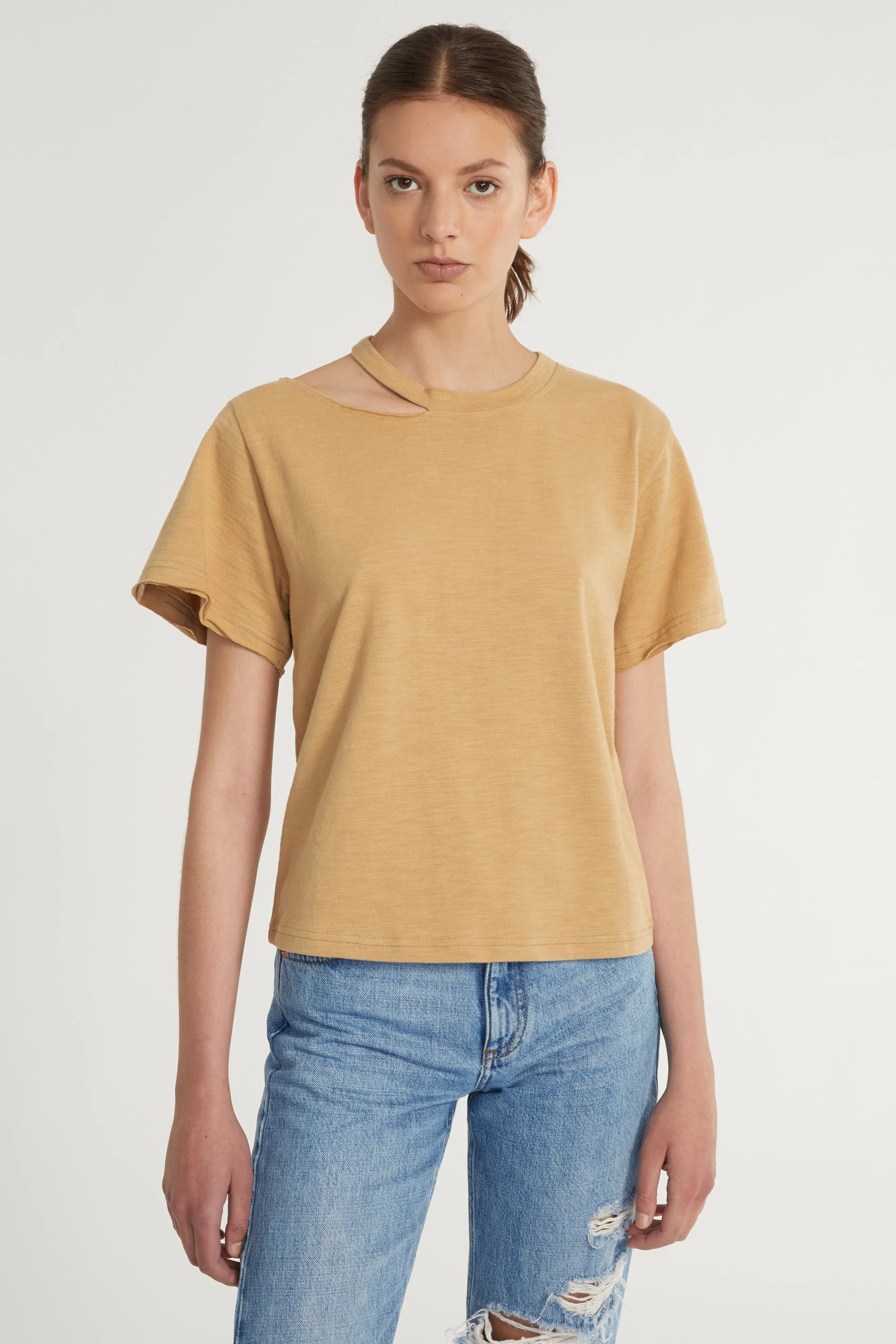 Tate Cut Out Tee in Sedona sold by Marissa Webb product image thumbnail 2