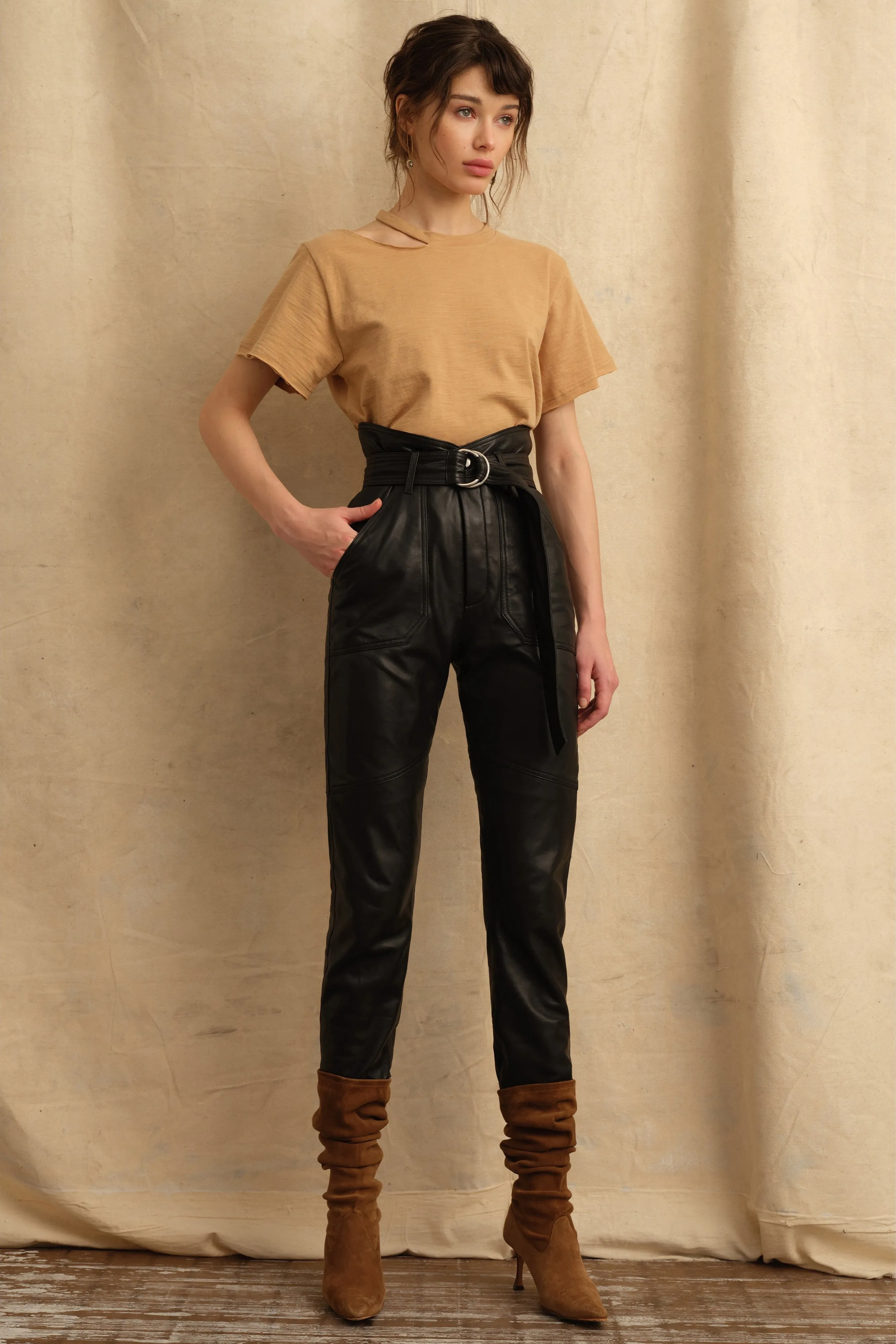 Tate Cut Out Tee in Sedona sold by Marissa Webb product image thumbnail 5