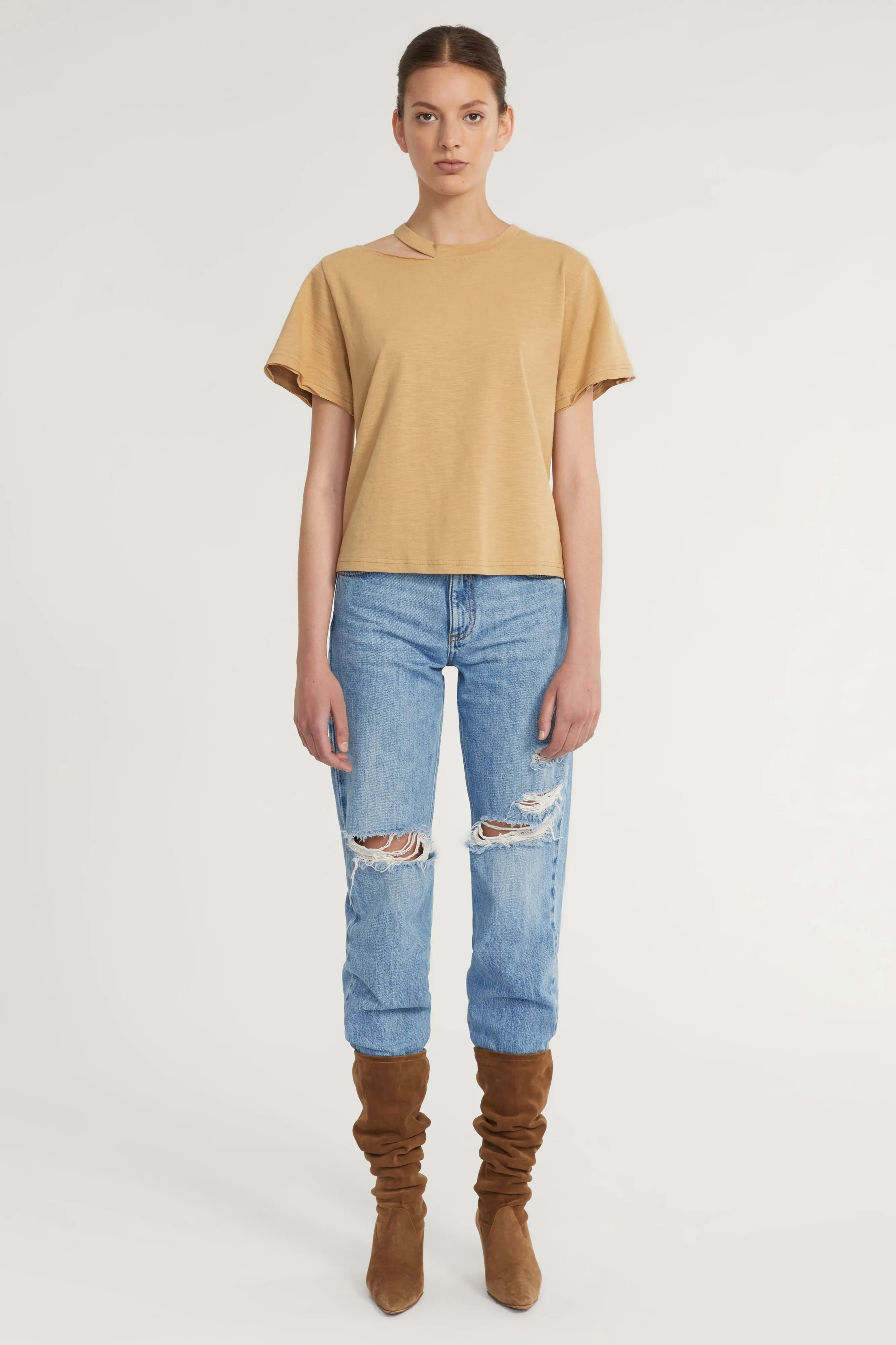 Tate Cut Out Tee in Sedona sold by Marissa Webb product image thumbnail 3