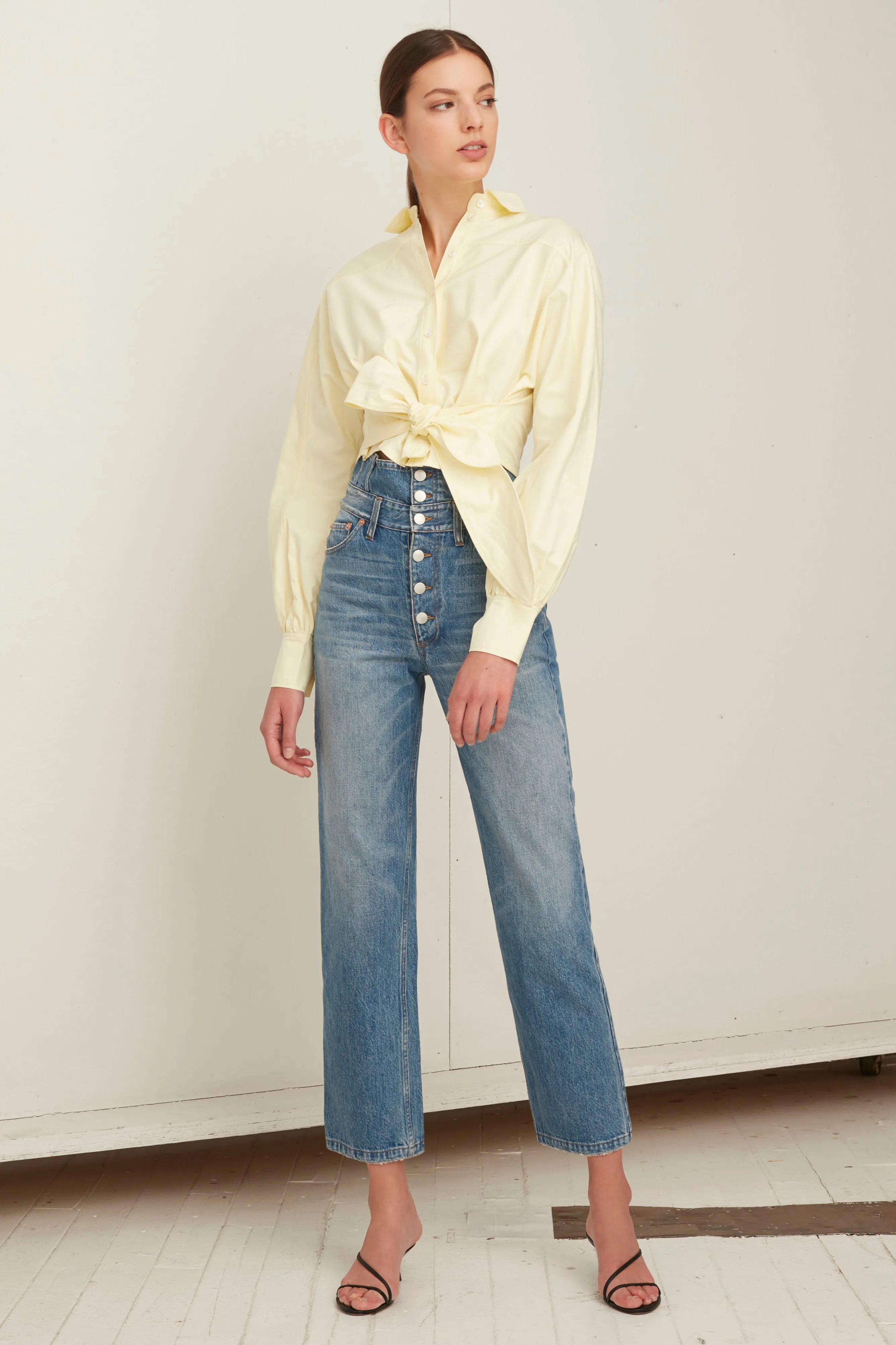 Emmerson Oxford Shirt in Canary sold by Marissa Webb product image thumbnail 4