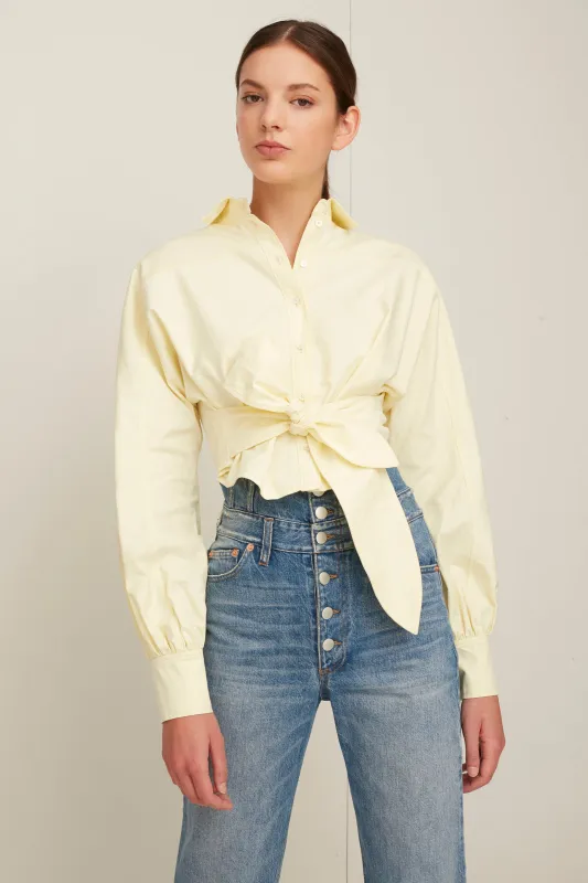Emmerson Oxford Shirt in Canary made by Marissa Webb