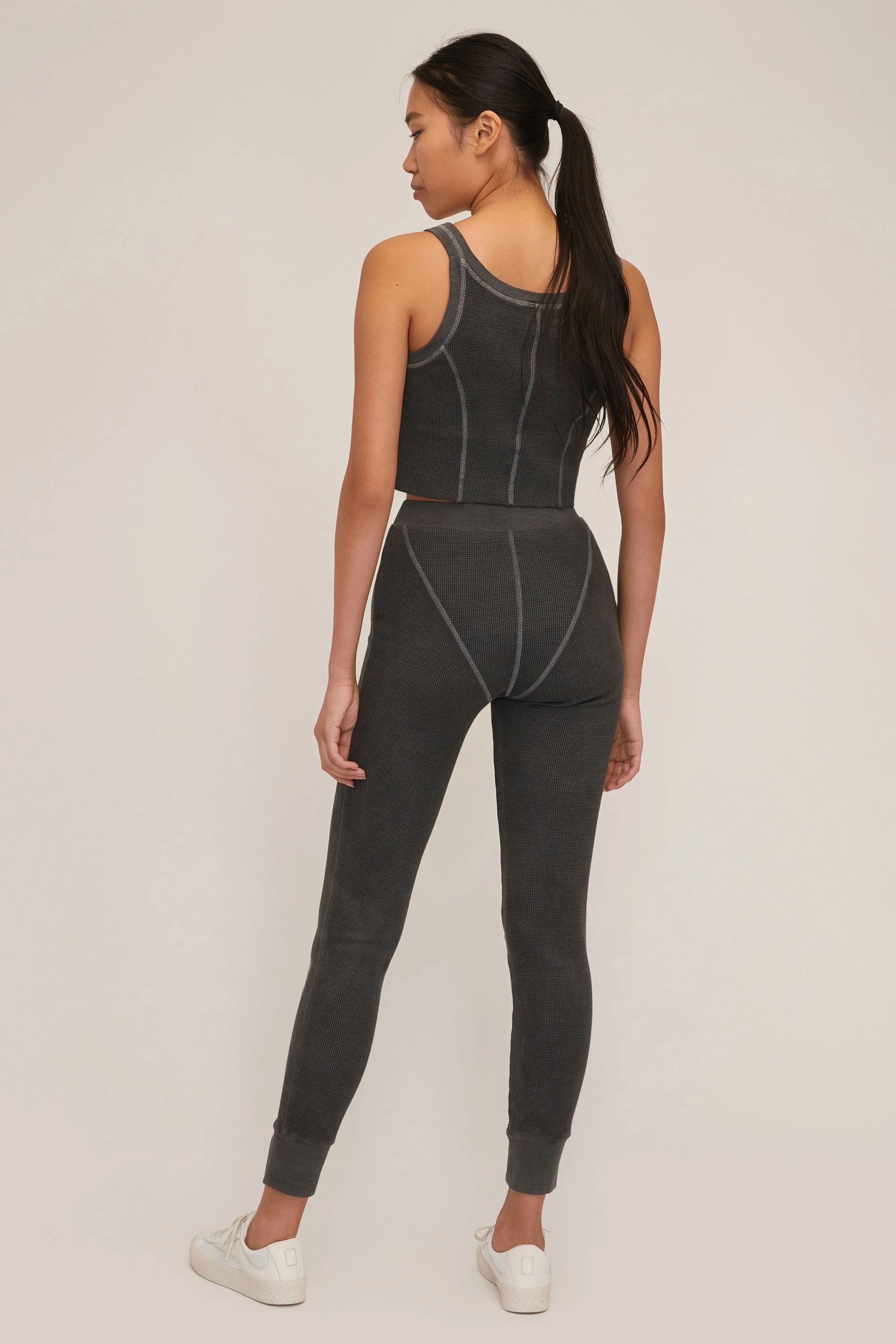 Stretch Waffle Aden Seamed Pant in Ash sold by Marissa Webb product image thumbnail 2