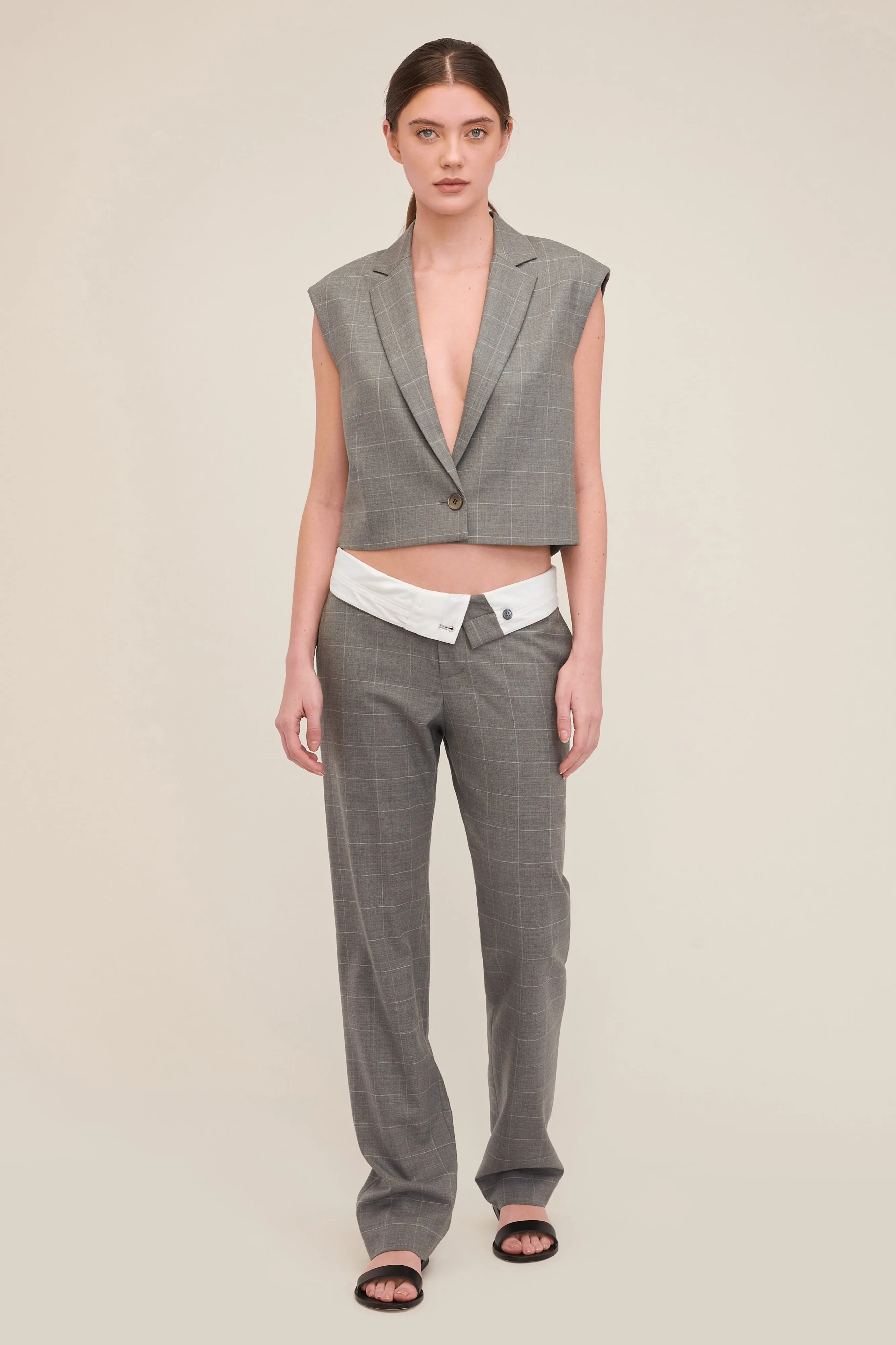 Leo Foldover Waist Trouser sold by Marissa Webb product image thumbnail 4