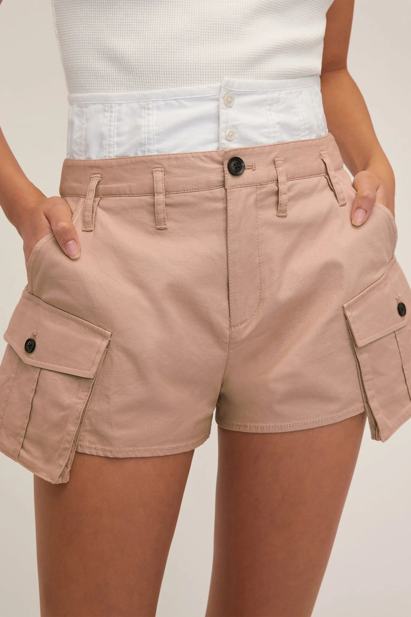 Easton Contrast Corset Cargo Short sold by Marissa Webb product image thumbnail 3