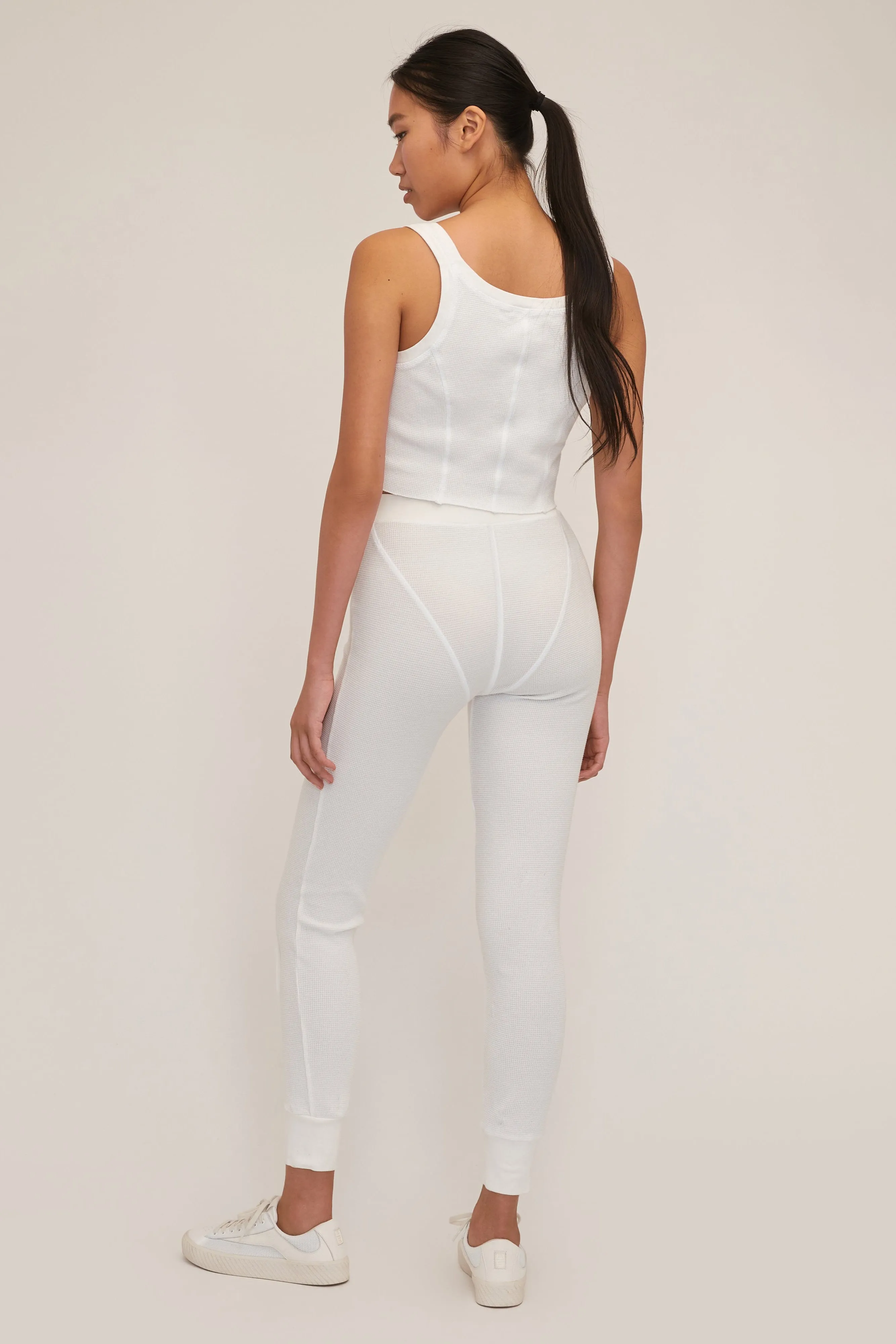 Stretch Waffle Aden Seamed Pant in Off White sold by Marissa Webb product image thumbnail 2
